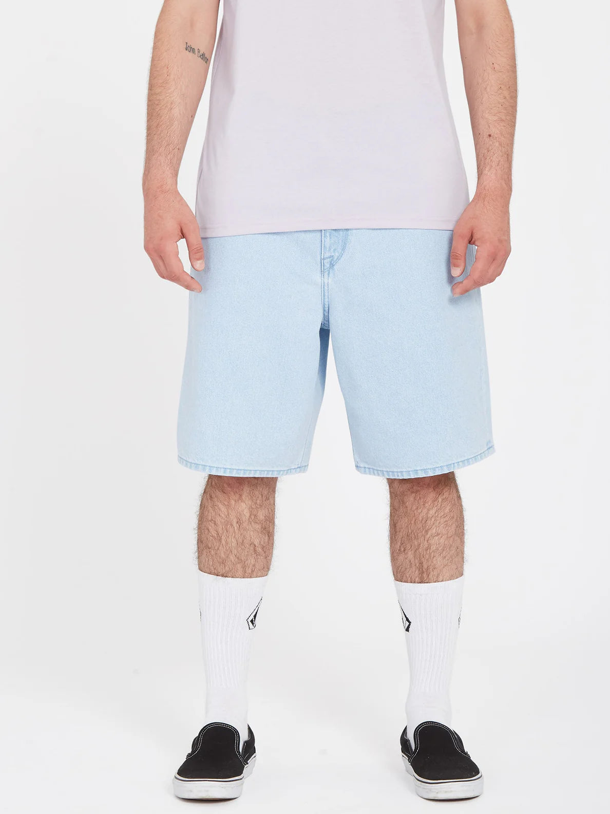 Pantalón Corto Volcom Billow Denim Short - Light Blue | Pantalones cortos de Hombre | Todos los pantalones de hombre | Volcom Shop | surfdevils.com