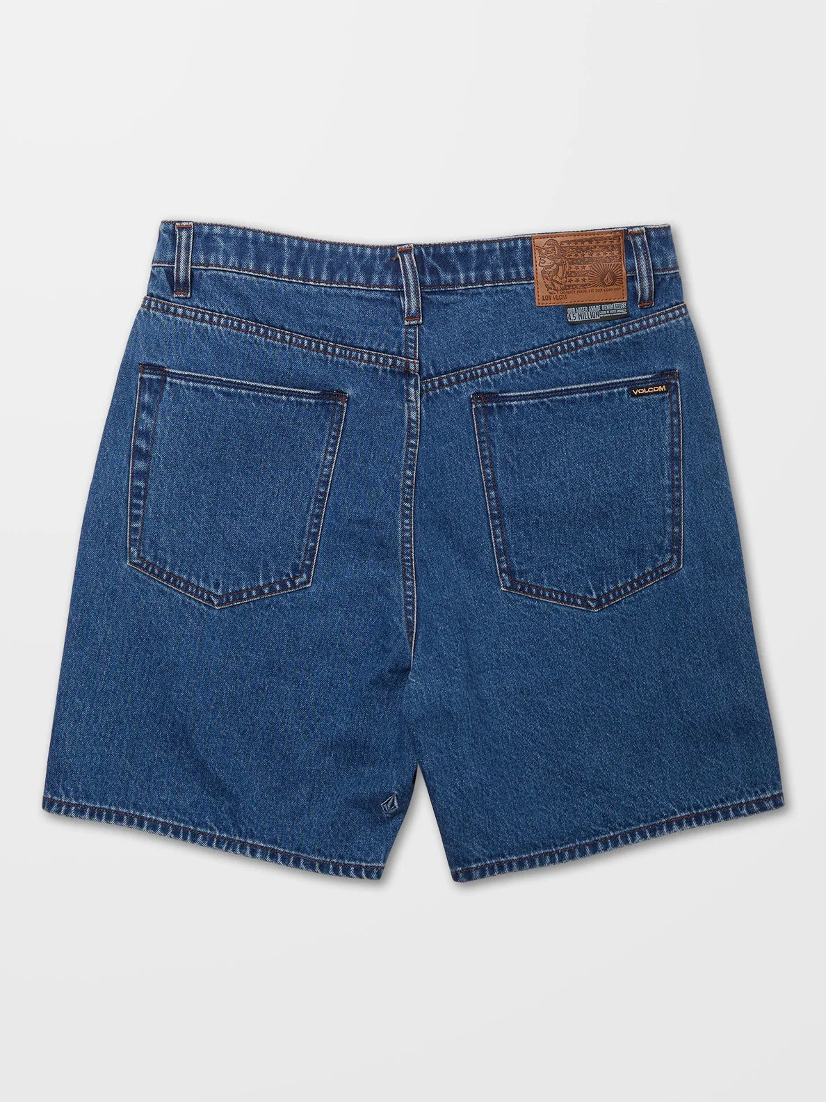 Pantalón Corto Volcom Billow Denim Short - Oliver Mid Blue | Pantalones cortos de Hombre | Todos los pantalones de hombre | Volcom Shop | surfdevils.com