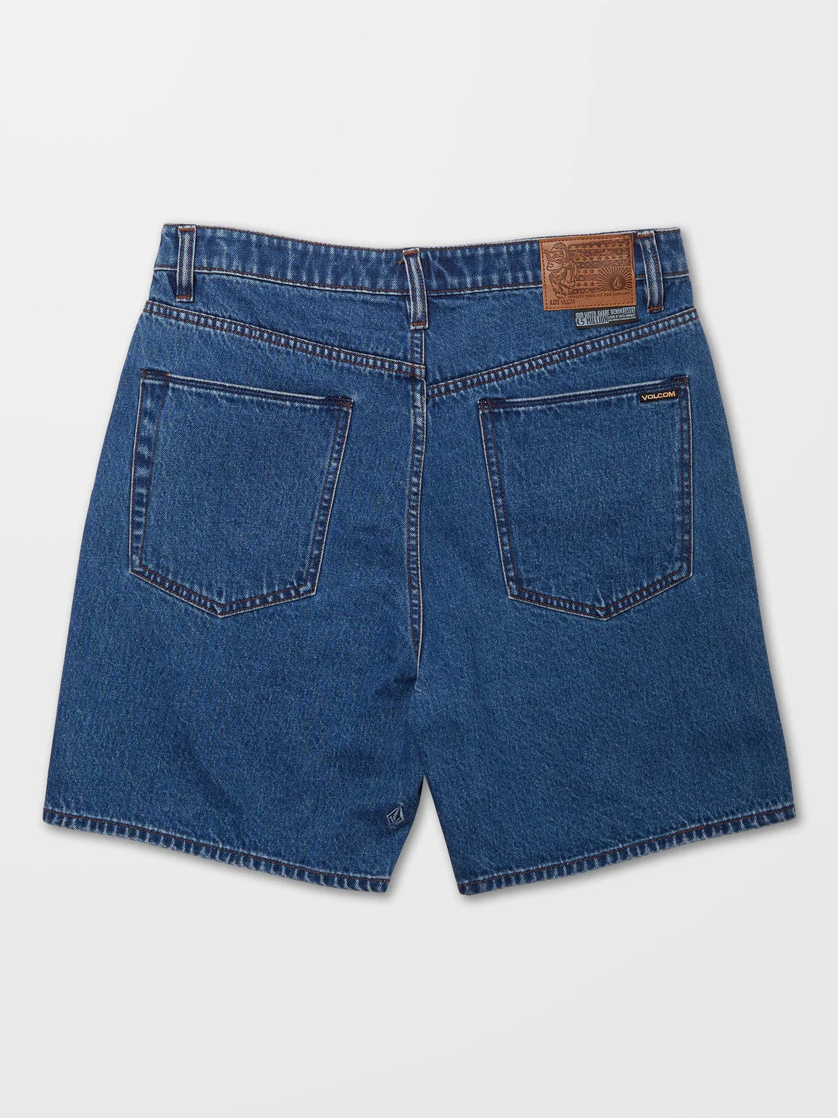 Volcom Billow Denim Short - Oliver Mid Blue