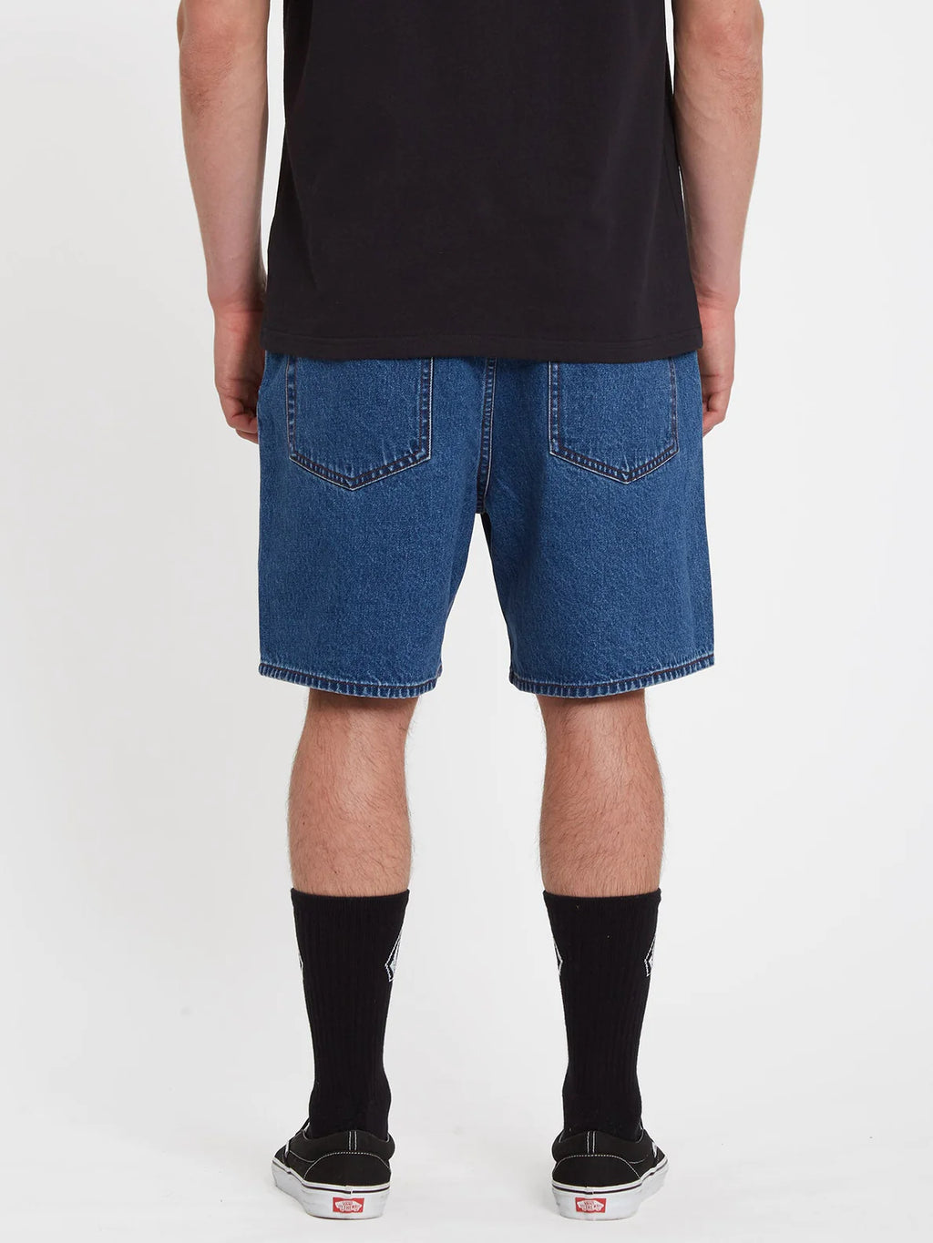 Volcom Billow Denim Short - Oliver Mid Blue