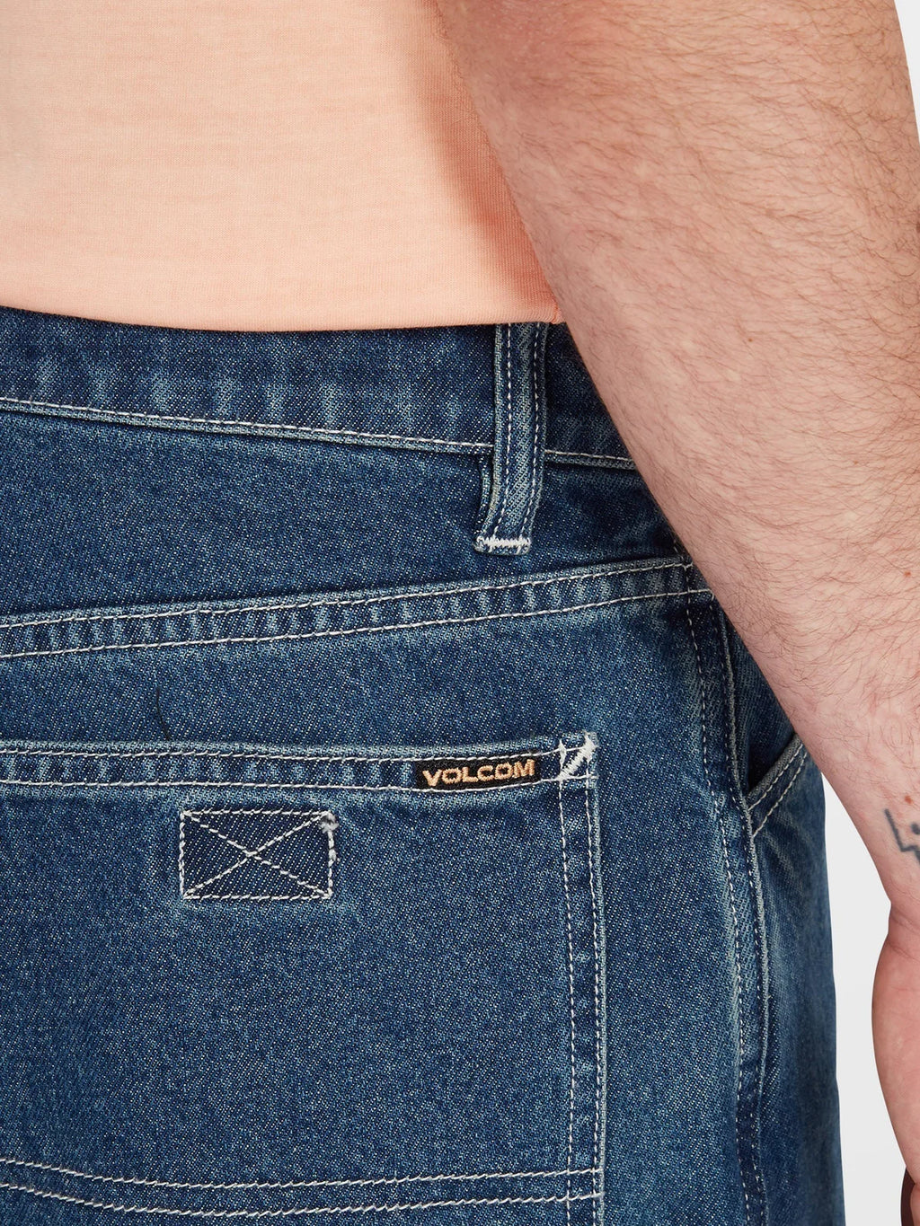 Pantalón Corto Volcom Labored Denim Utility -  Indigo Ridge Wash