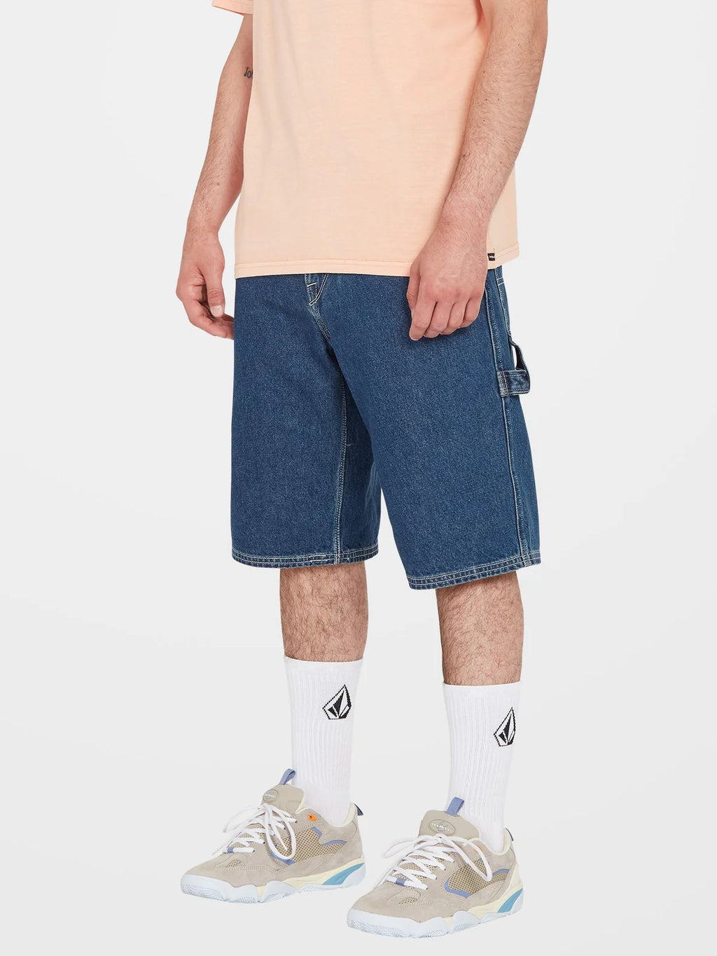 Pantalón Corto Volcom Labored Denim Utility -  Indigo Ridge Wash