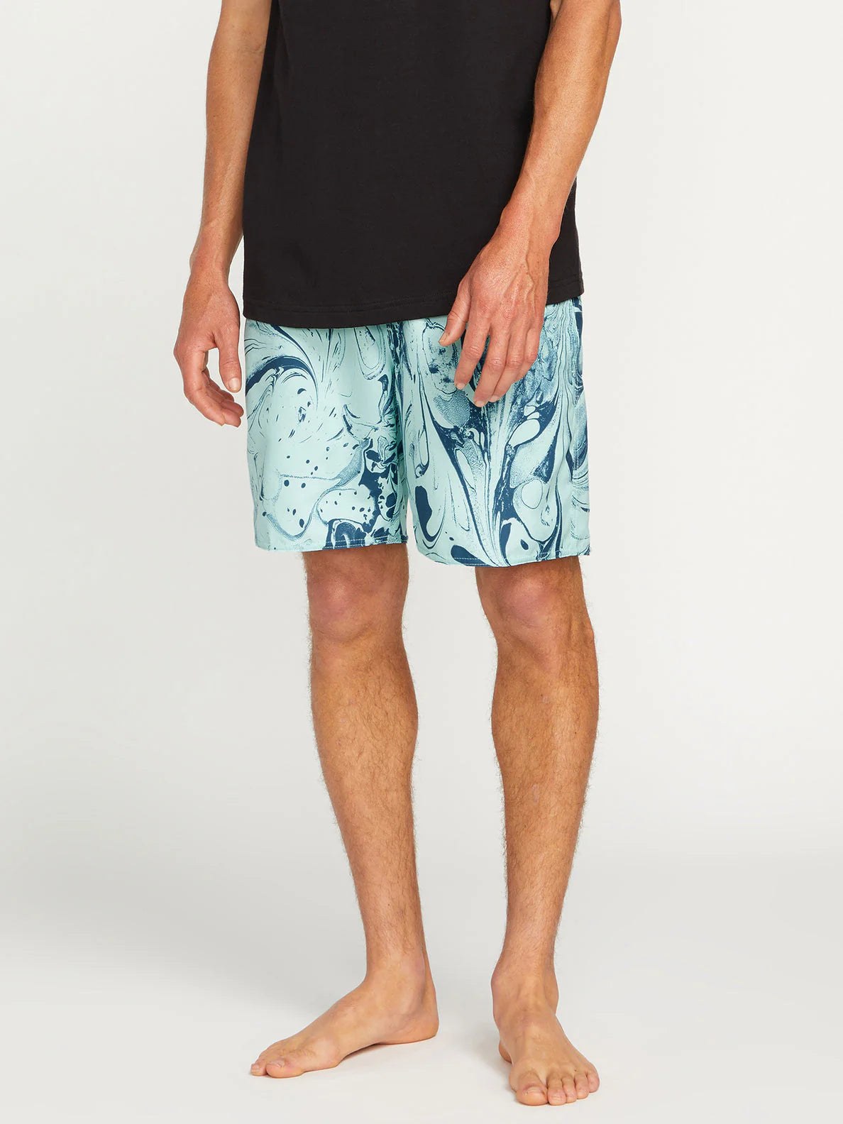 Costume da bagno Volcom Center Print Trunk 17" - Verde bottiglia