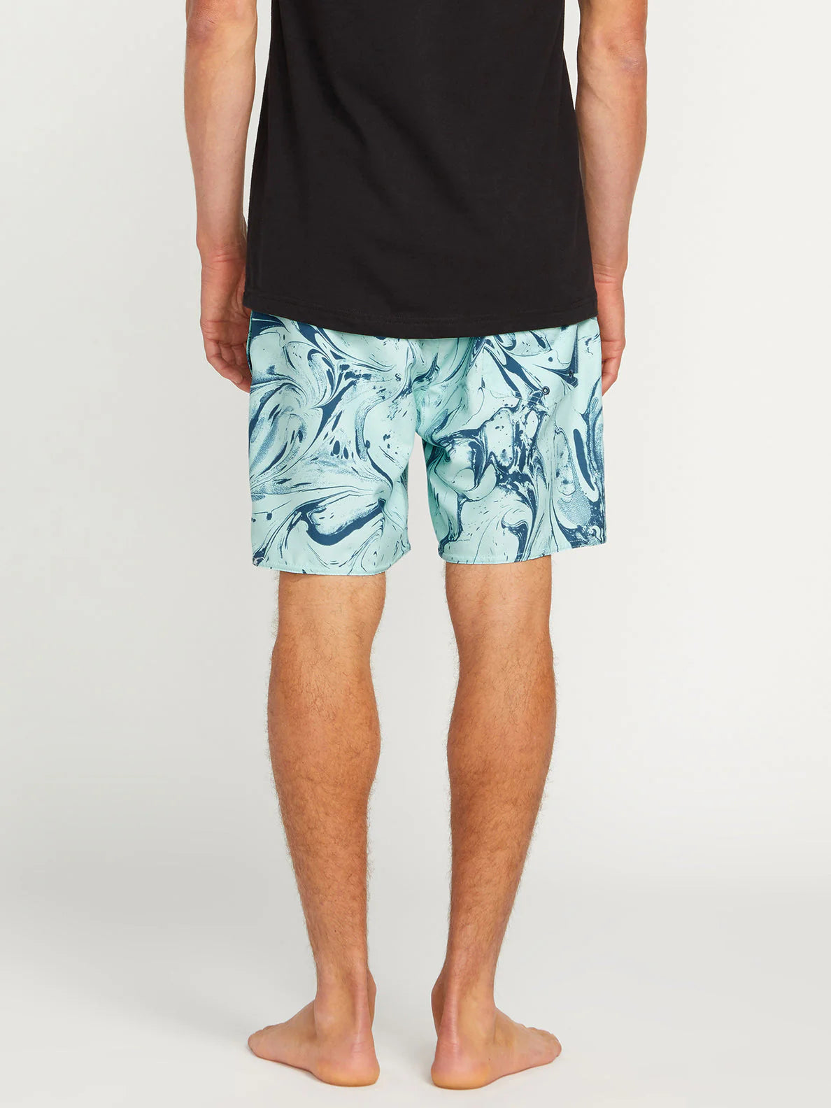 Volcom Center Print Trunk 17" Swimsuit - Bottle Green