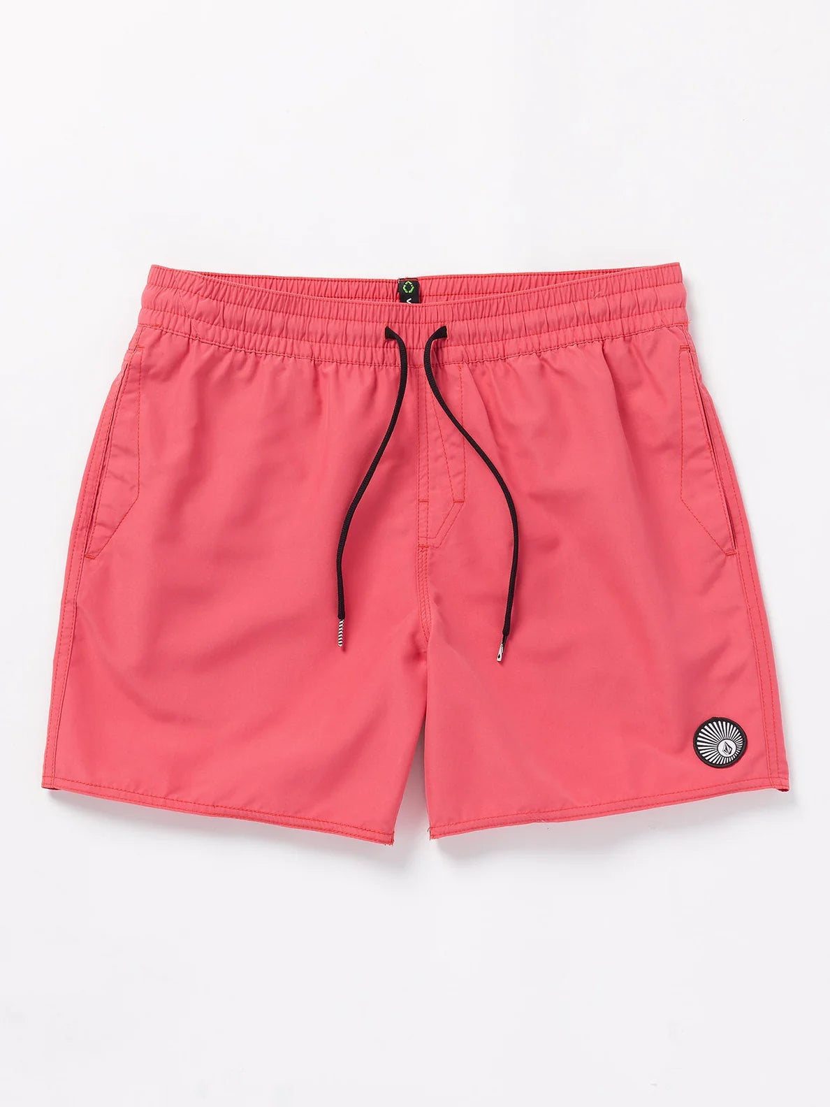 Volcom Lido Solid Trunk 16" Swimsuit - Washed Ruby