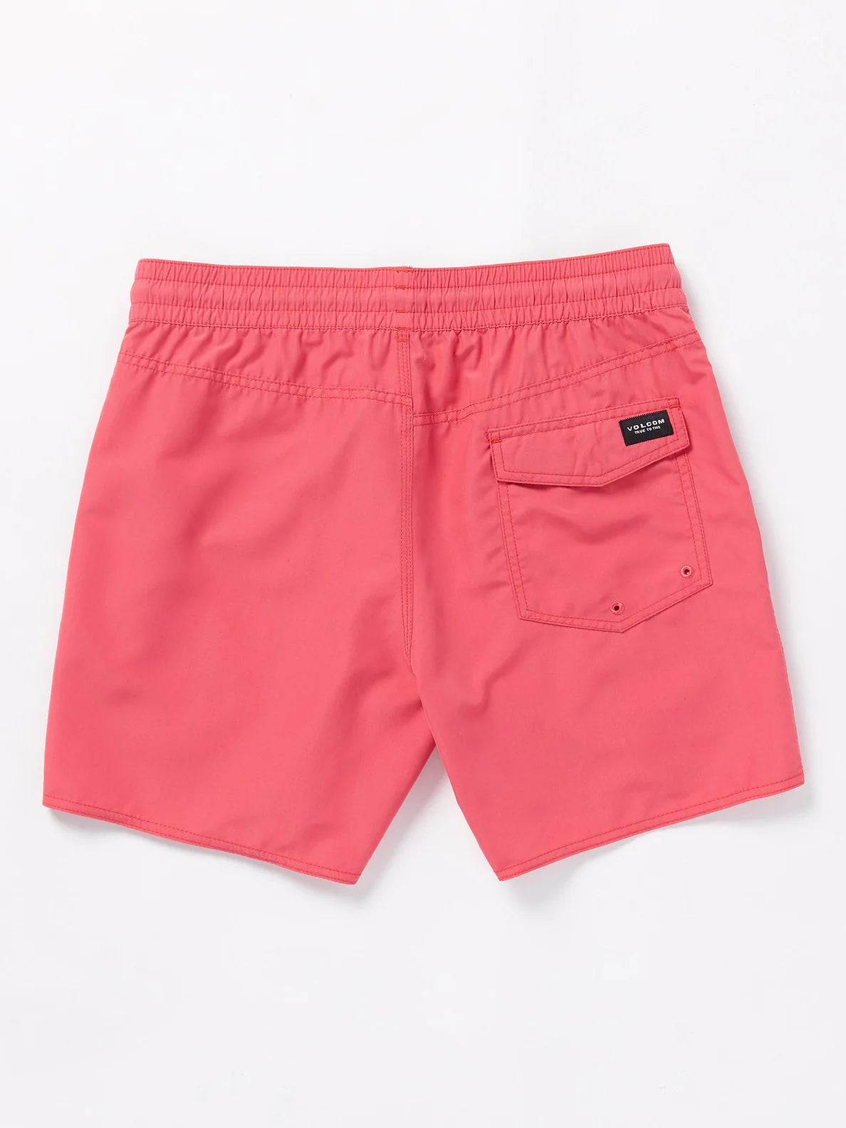 Volcom Lido Solid Trunk 16" Swimsuit - Washed Ruby