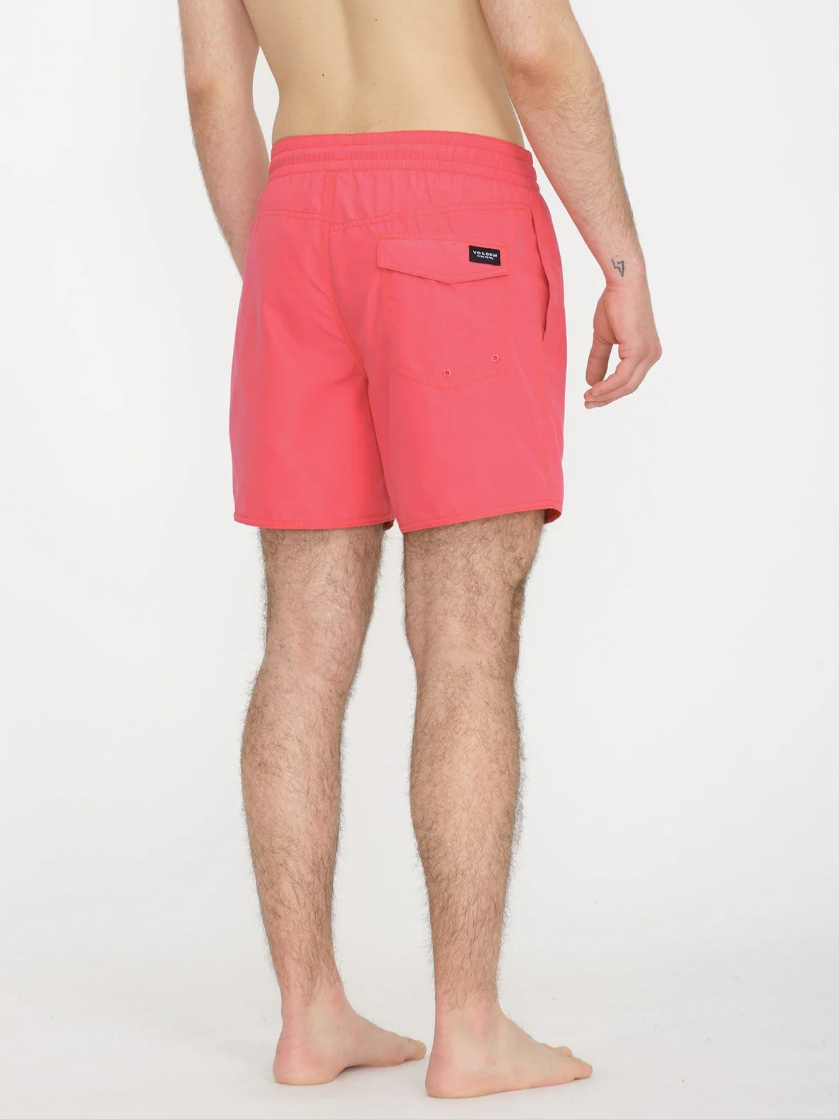 Volcom Lido Solid Trunk 16" Swimsuit - Washed Ruby