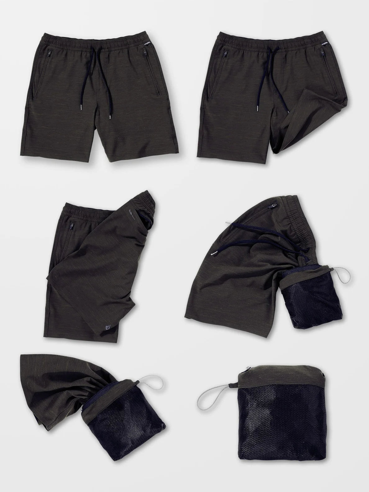 Pantalon Corto Volcom Wrecpack Hybrid 19" - Black | Pantalones cortos de Hombre | Todos los pantalones de hombre | Volcom Shop | surfdevils.com