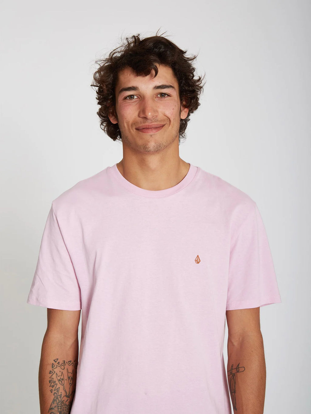 T-shirt rosa paradiso di Volcom Stone Blanks