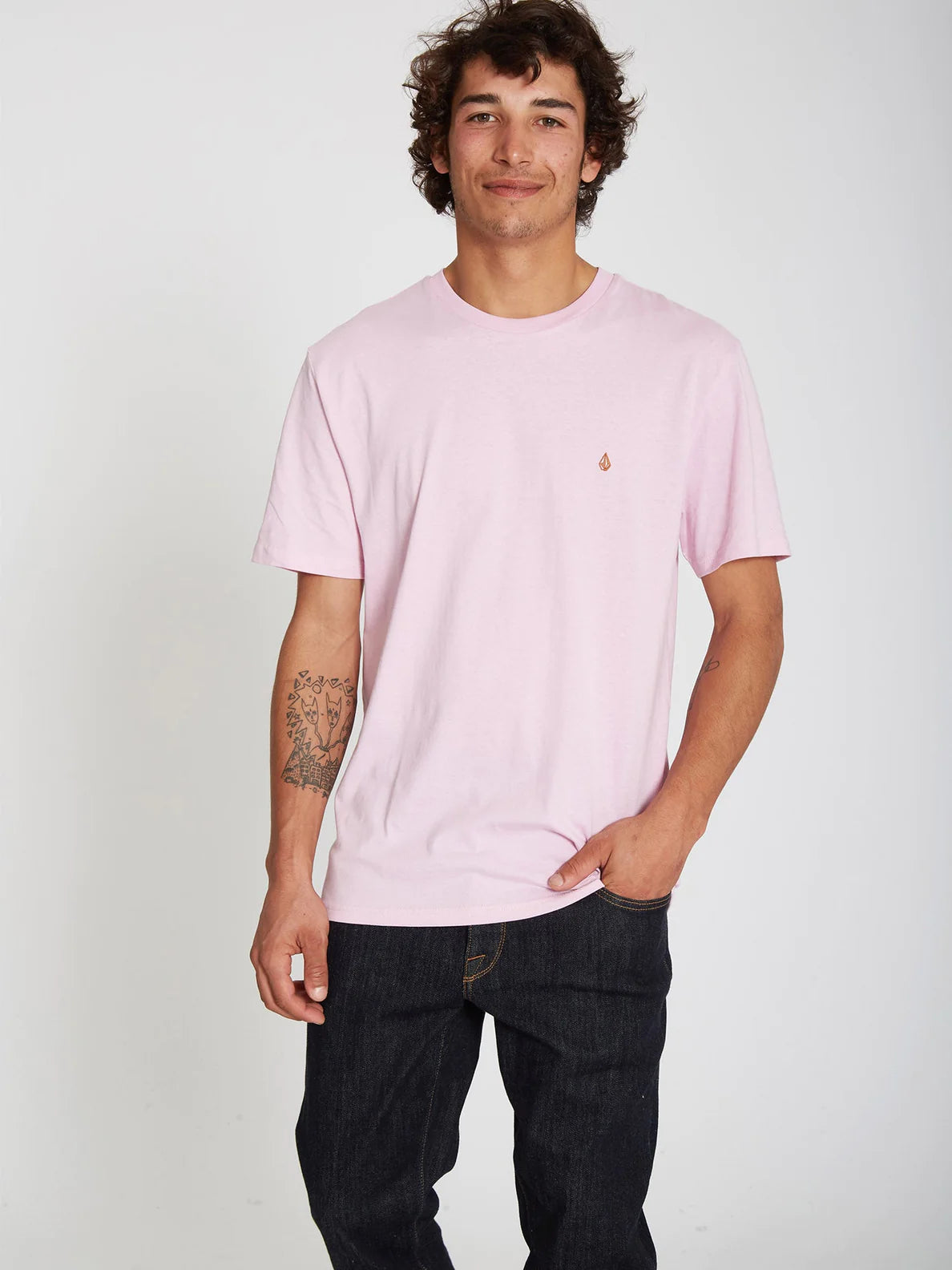 T-shirt rosa paradiso di Volcom Stone Blanks