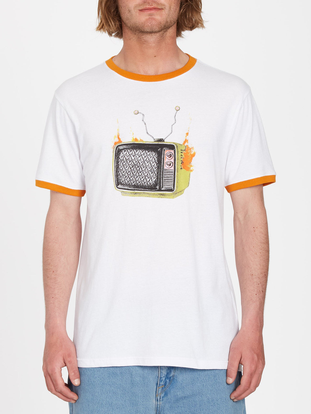 Volcom Stoneyvision White T-shirt | Collection_Zalando | Men's short sleeve t-shirts | Men's T-shirts | Volcom Shop | surfdevils.com