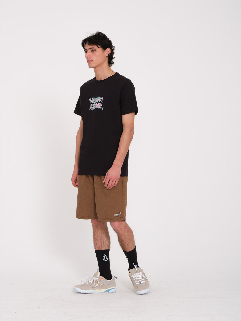 Camiseta Volcom Justin Hager In Type SS Black