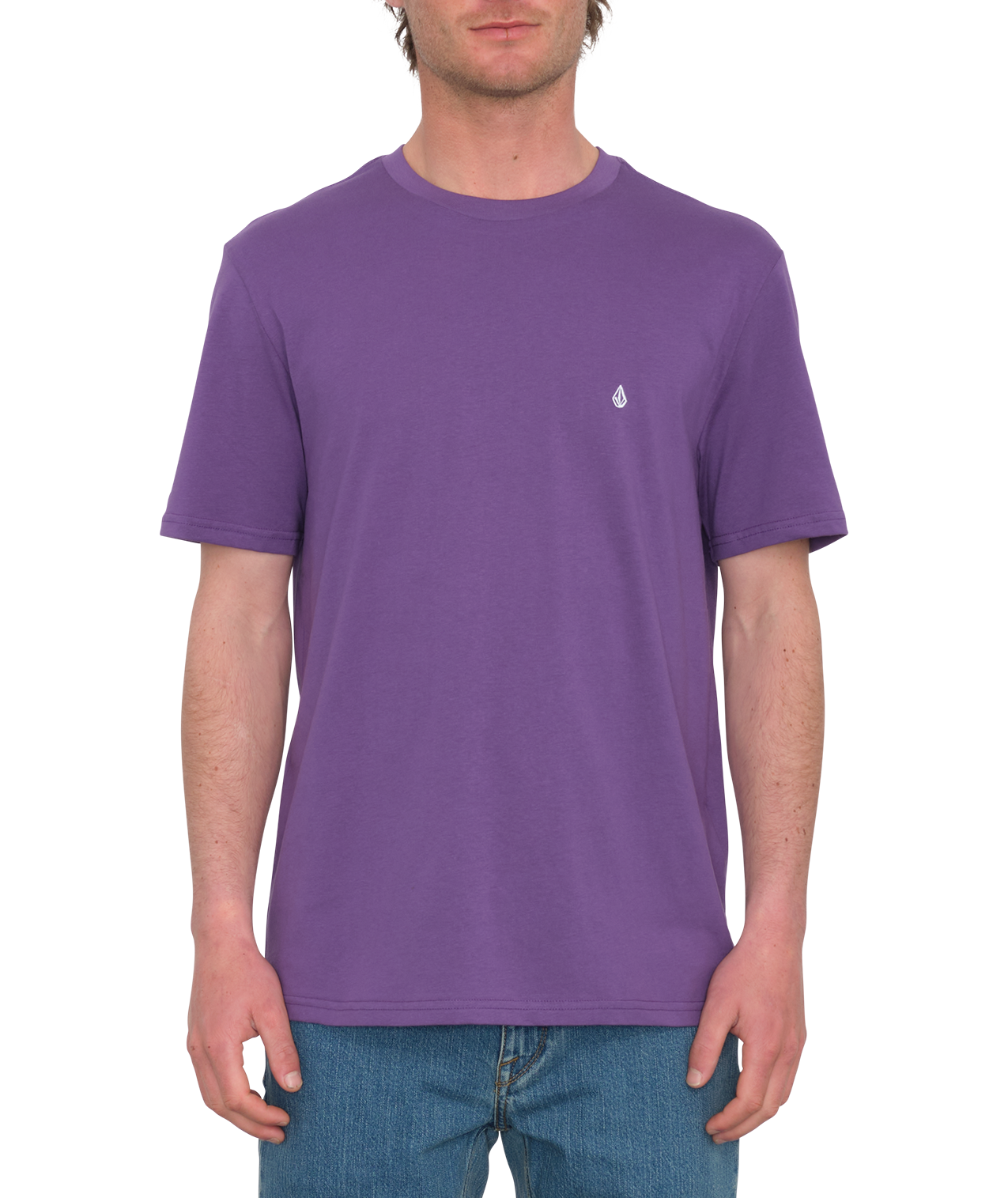 Volcom Stone Blanks Short Sleeve T-Shirt - Deep Purple