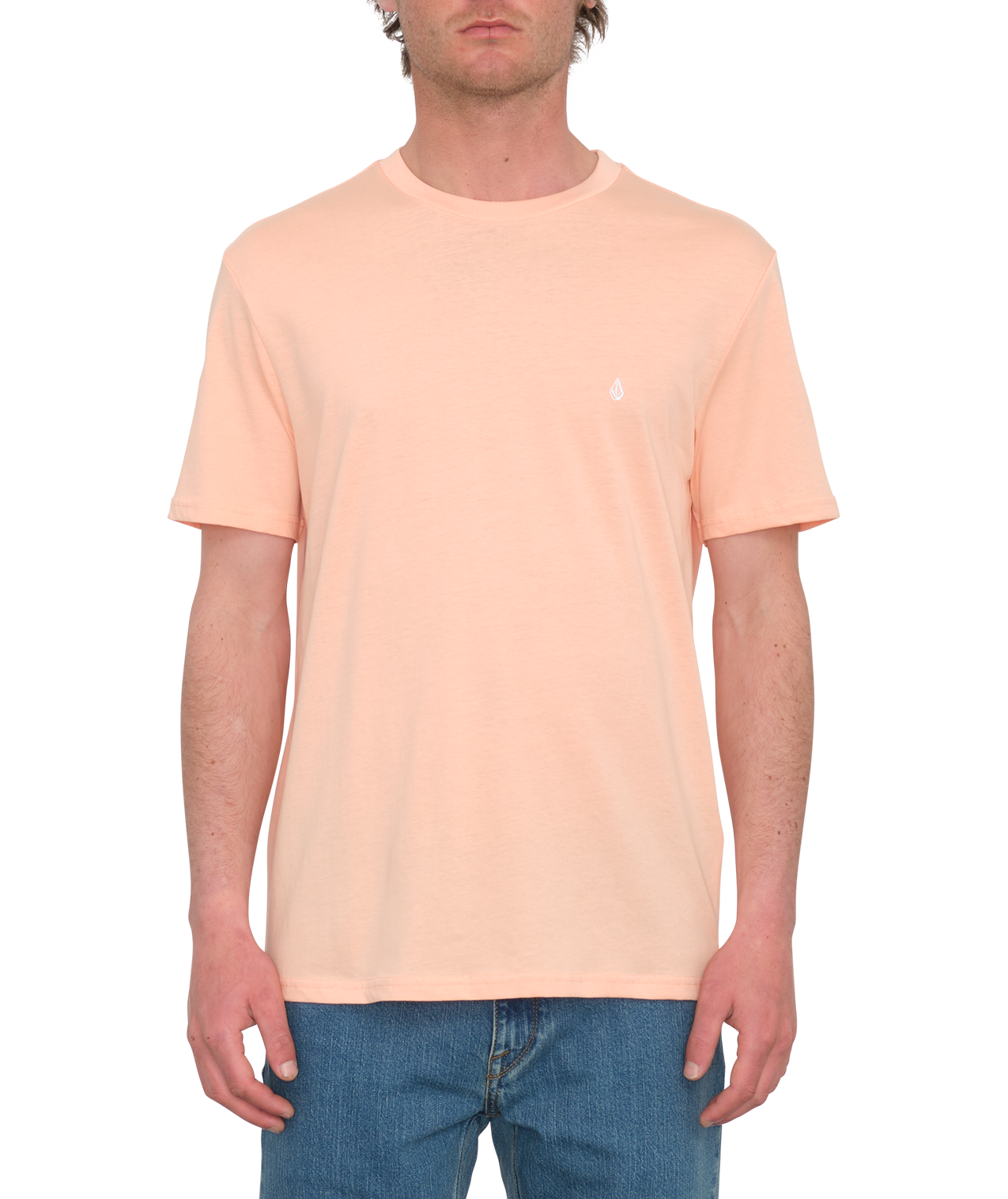 Volcom Stone Blanks Short Sleeve T-Shirt - Salmon