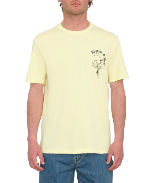 T-shirt à manches courtes Volcom Rhythm 1991 - Aura Yellow