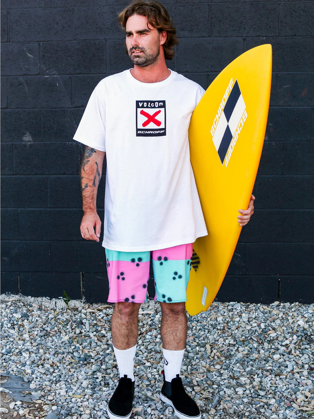 Camiseta Volcom Schroff X Volcom - White