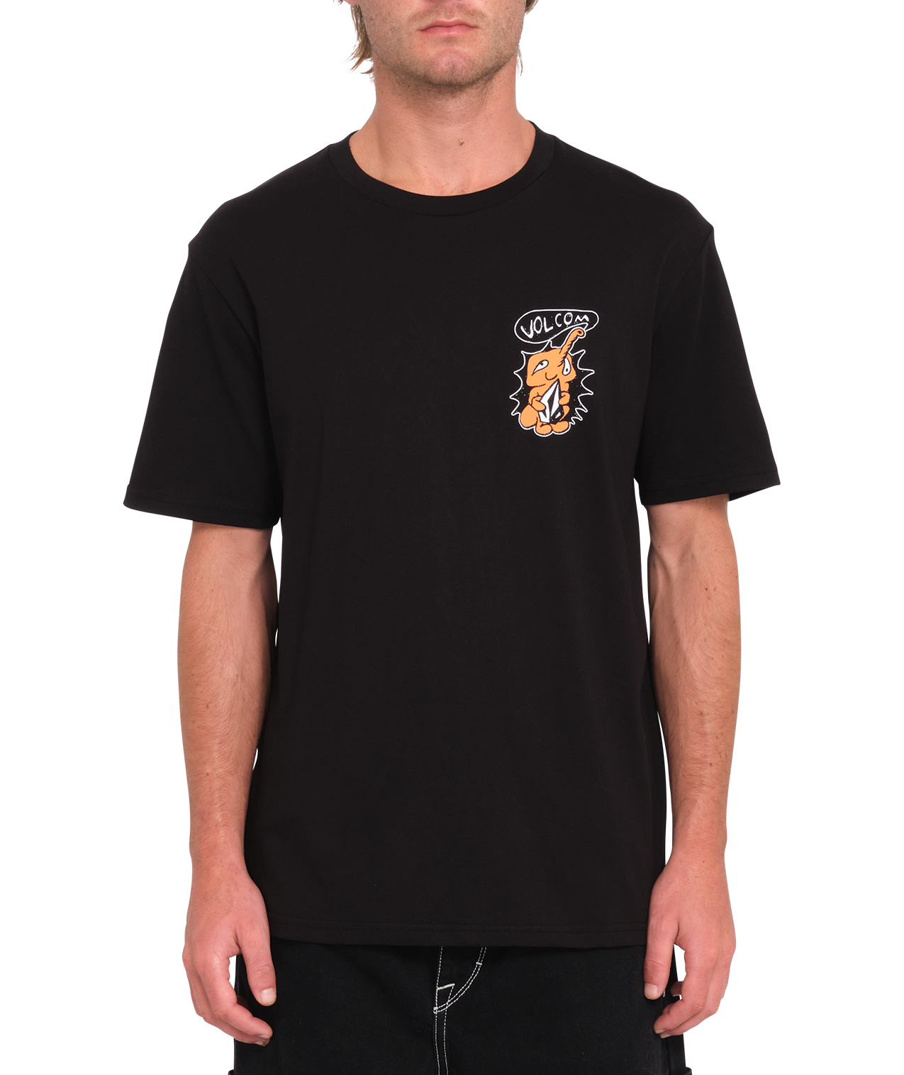 Volcom Santi Stoned Short Sleeve T-Shirt - Black