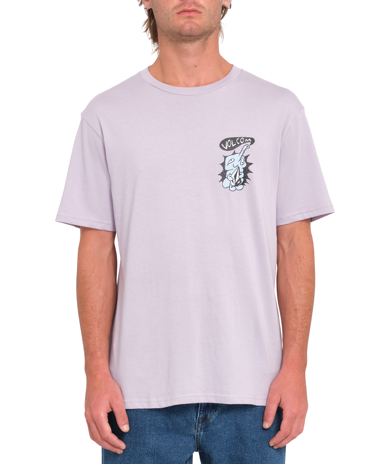 Volcom Santi Stoned Short Sleeve T-Shirt - Light Purple
