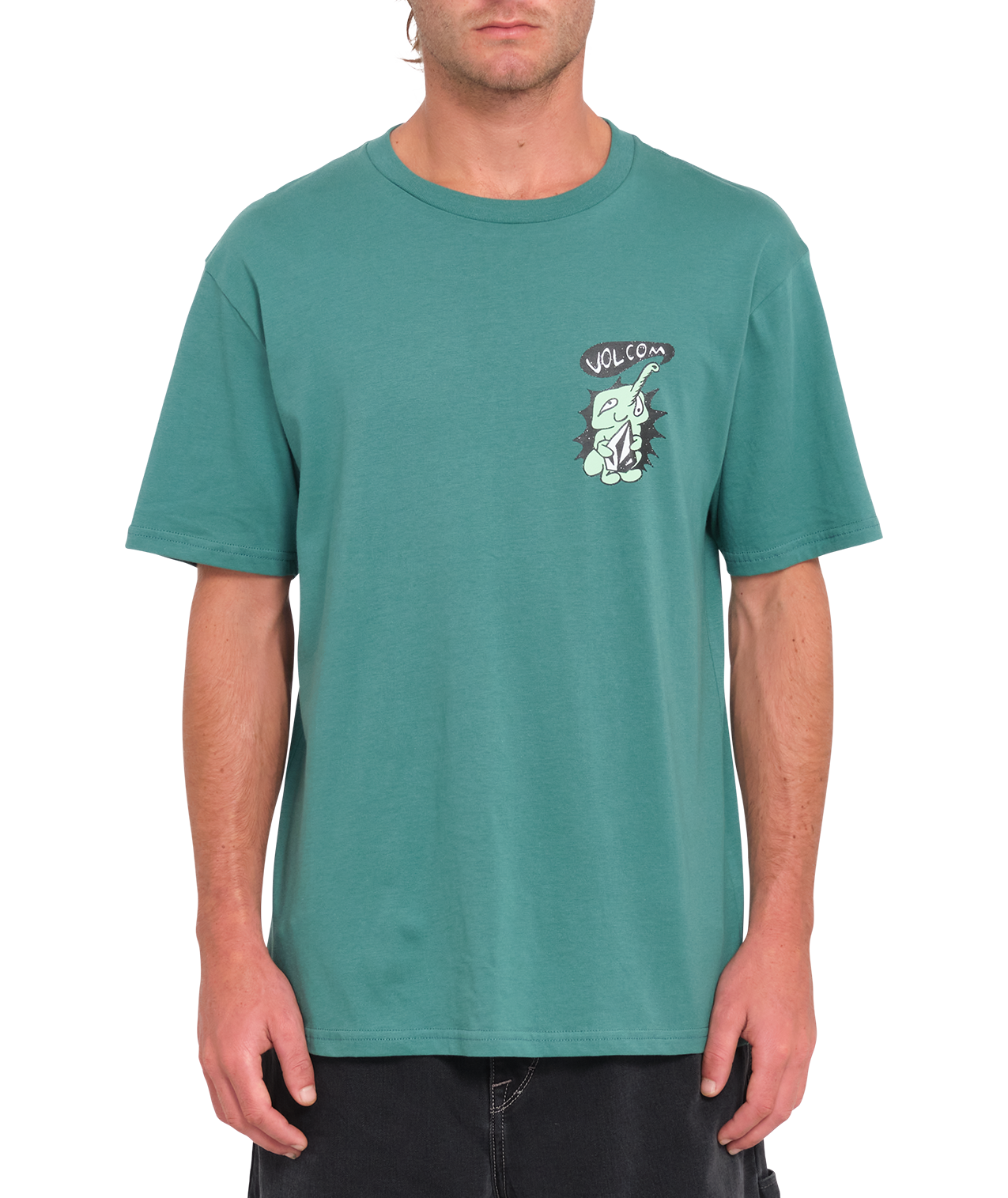 Volcom Santi Stoned Short Sleeve T-Shirt - Sea Green
