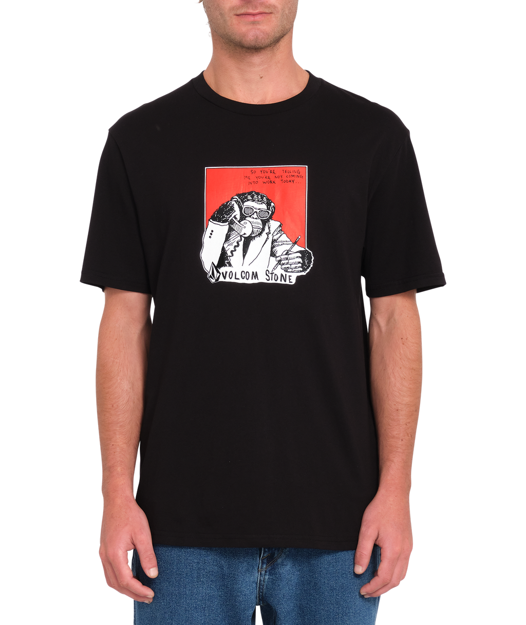 Camiseta de manga corta Volcom Chimp - Black