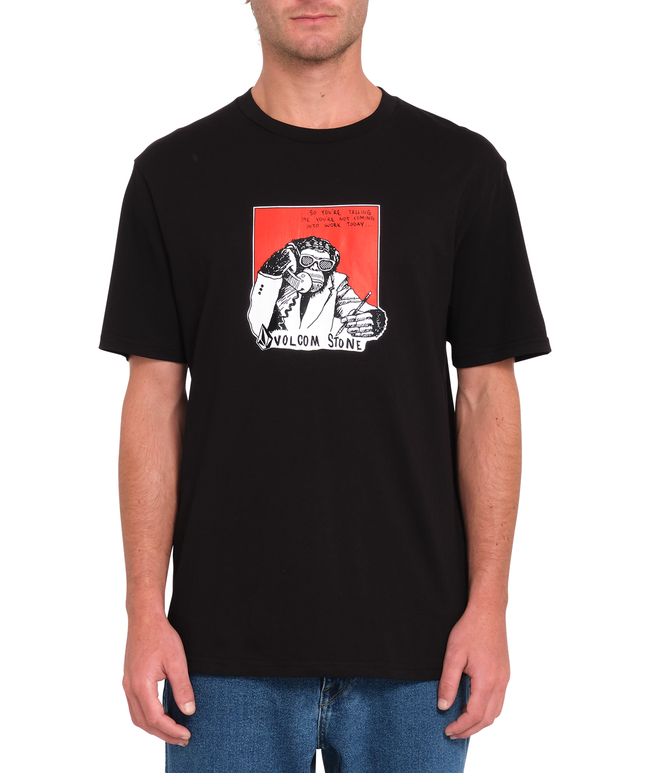 Volcom Chimp Short Sleeve T-Shirt - Black