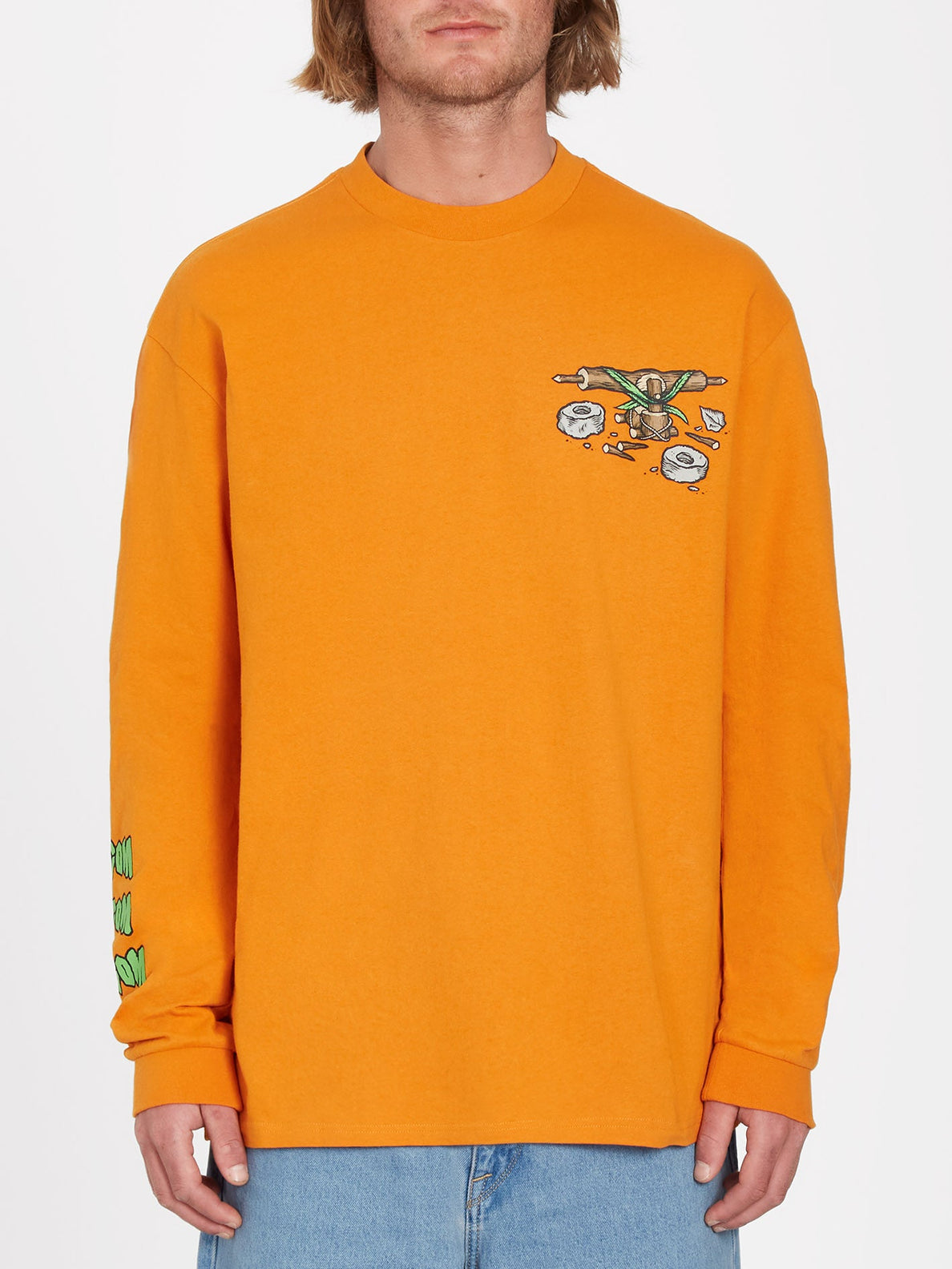 Camiseta Volcom Todd Bratrud Ls Saffron