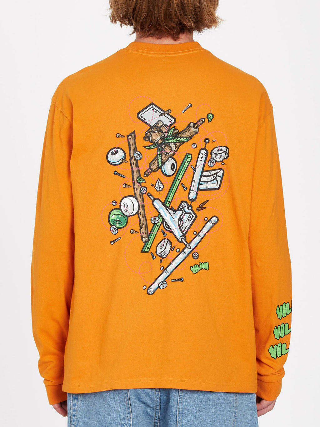 Camiseta Volcom Todd Bratrud Ls Saffron