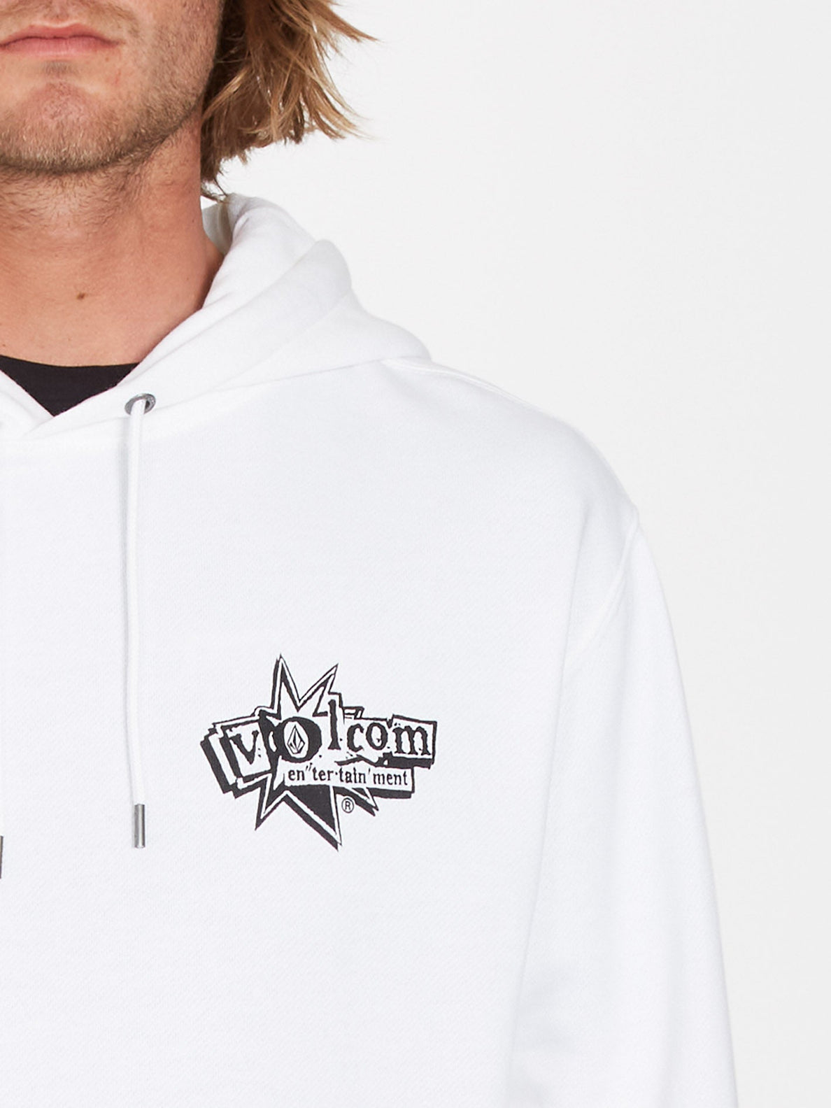 Sweat à capuche blanc Volcom V Entertainment Dawn