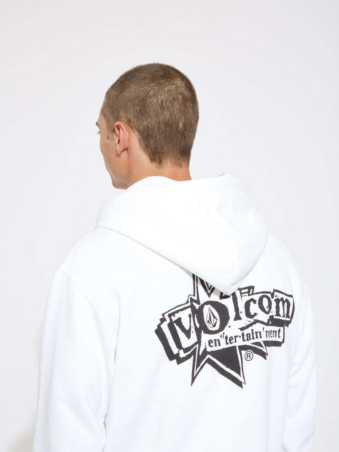 Sweat à capuche blanc Volcom V Entertainment Dawn