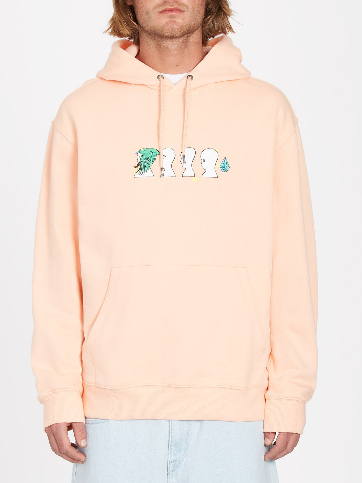 Sweat à capuche Ed Merlin Murray Peach Bud Volcom