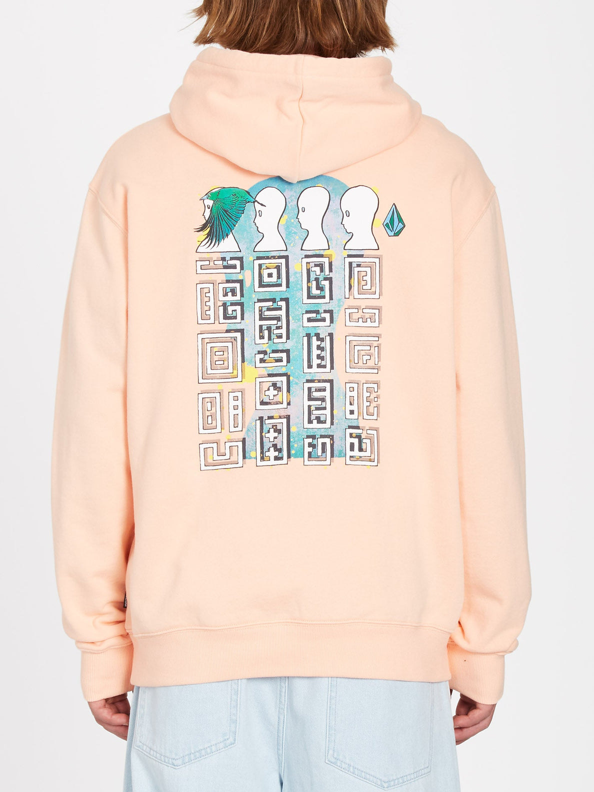 Sweat à capuche Ed Merlin Murray Peach Bud Volcom