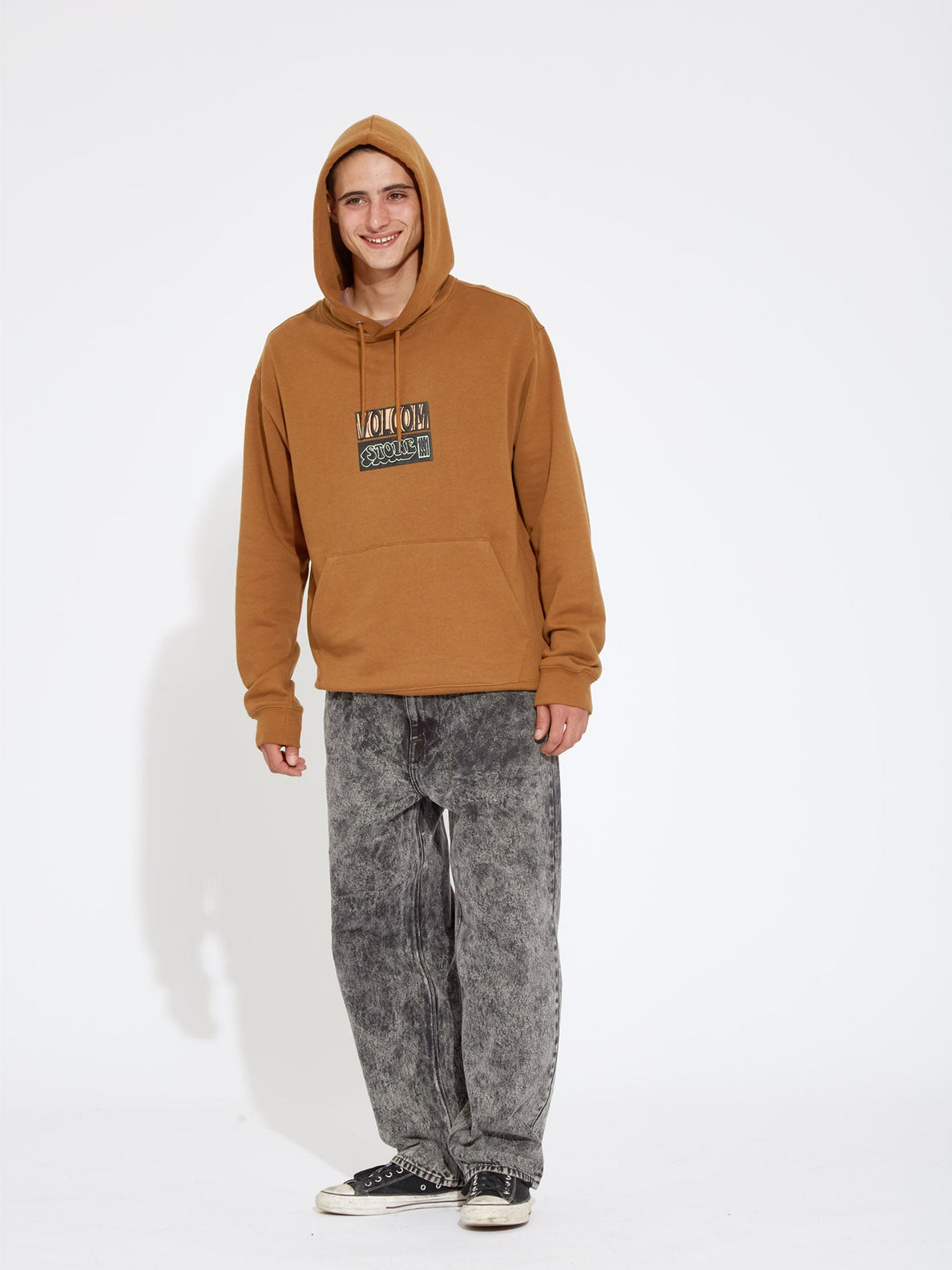 Sweat à capuche en caoutchouc Volcom Puffstone