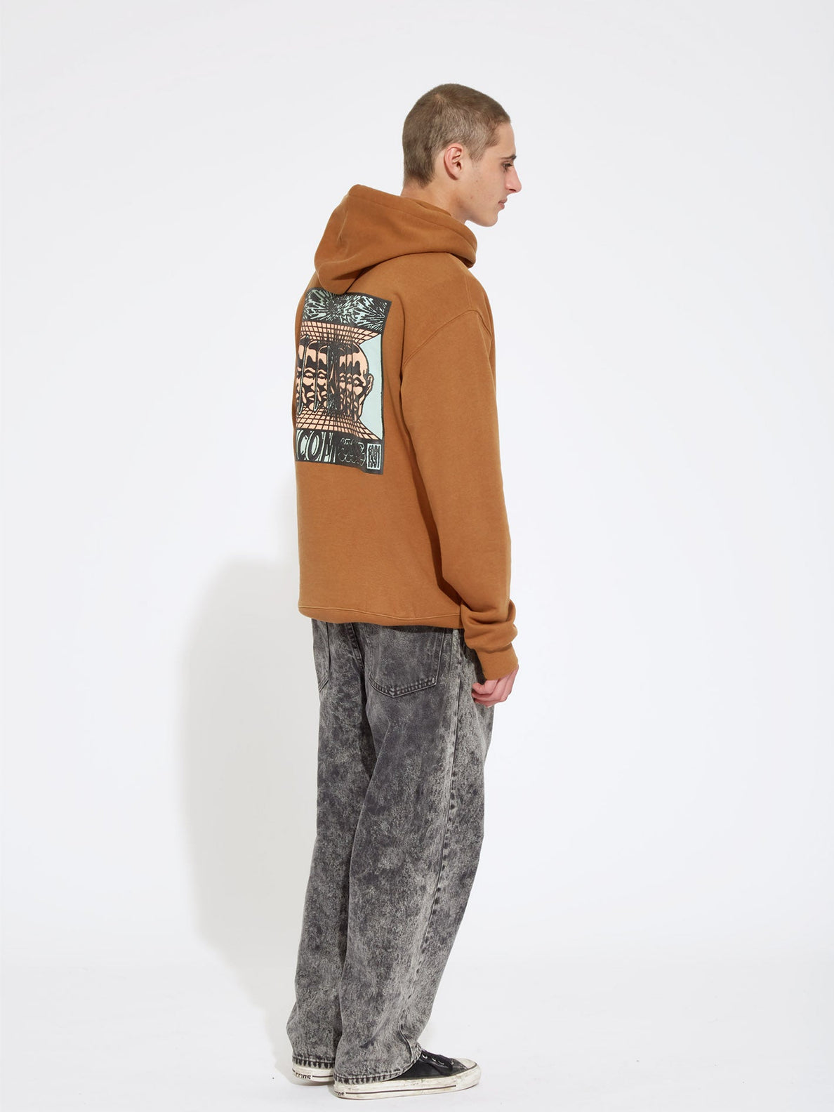 Sweat à capuche en caoutchouc Volcom Puffstone