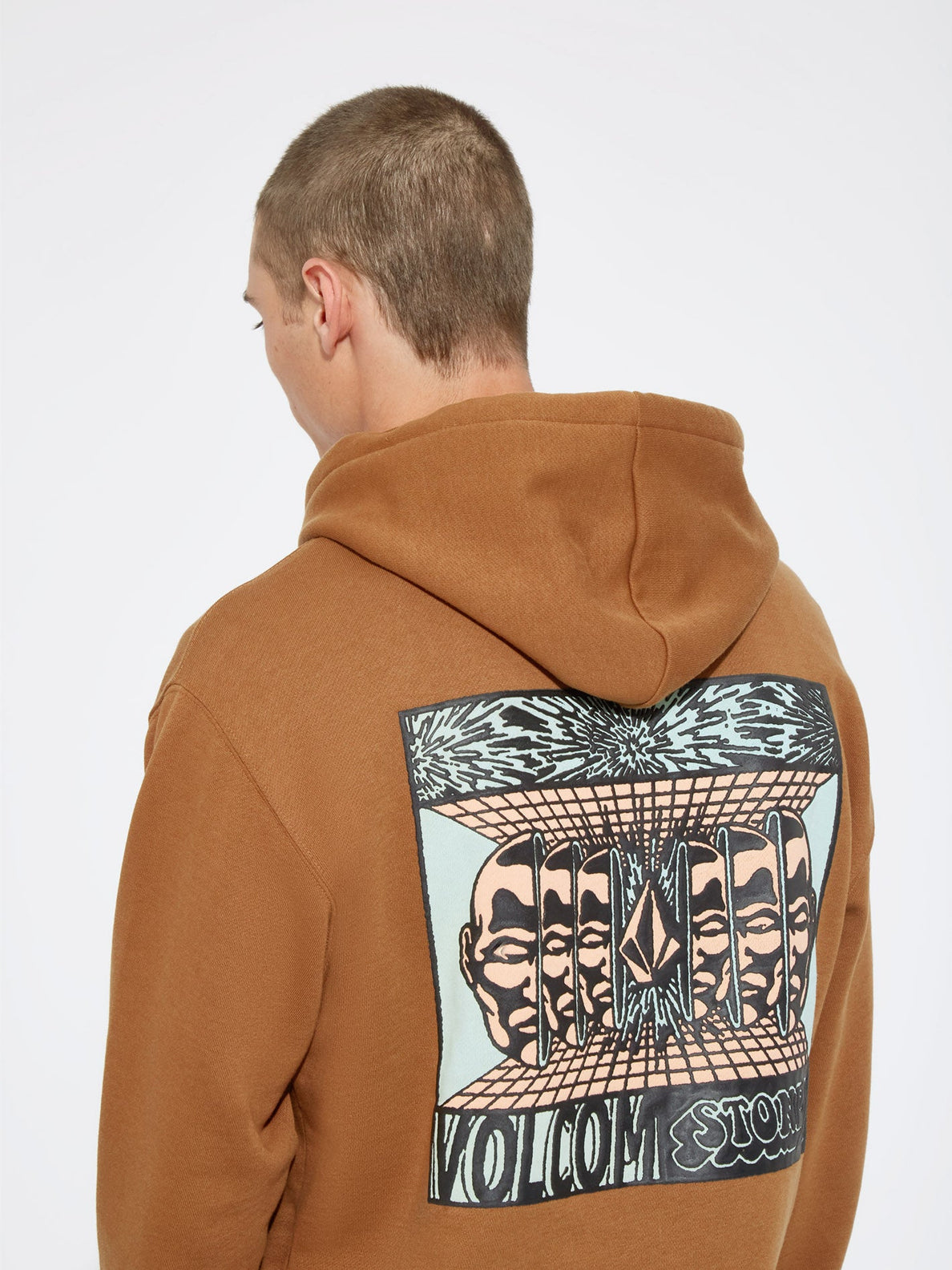 Sweat à capuche en caoutchouc Volcom Puffstone