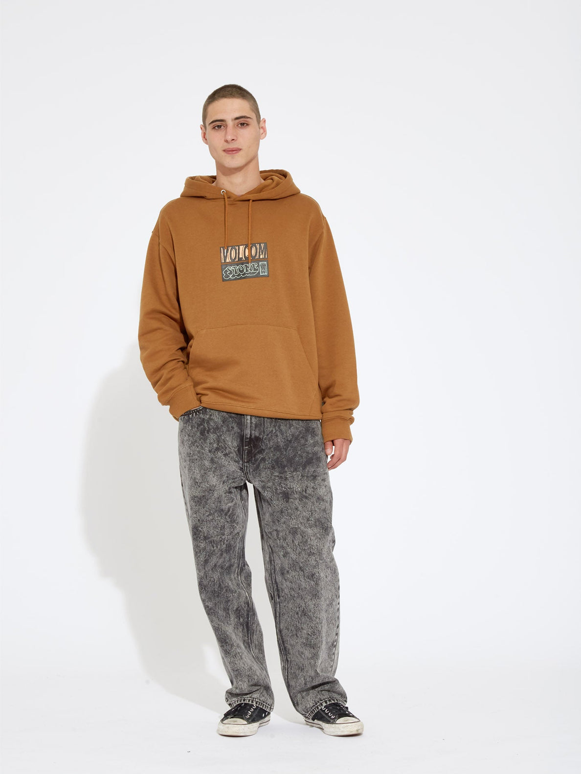 Sweat à capuche en caoutchouc Volcom Puffstone