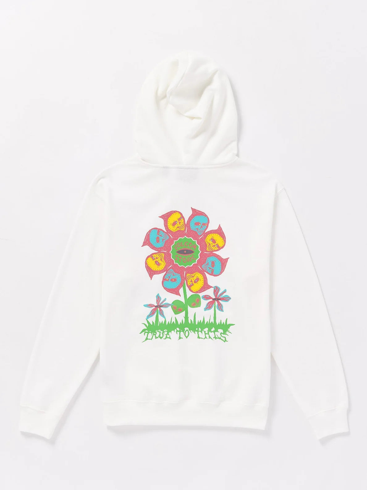 Sweat à capuche Volcom Earth Tripper - Blanc cassé