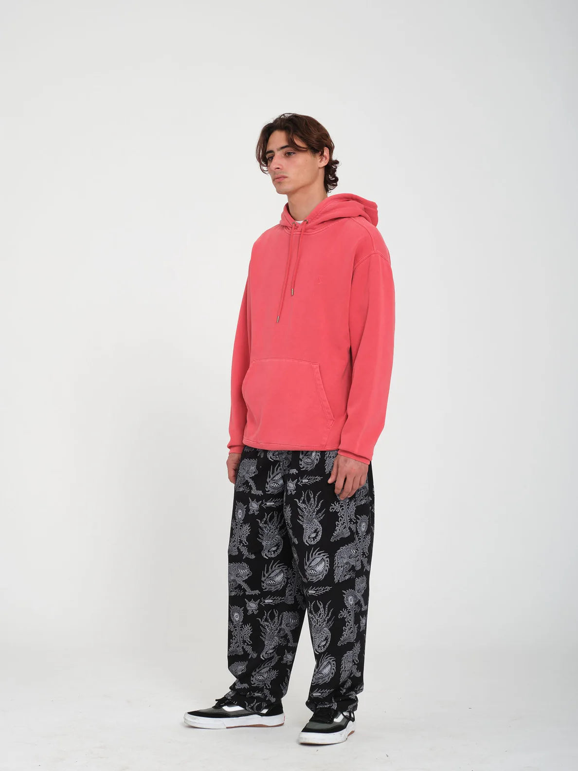 Sudadera con capucha Volcom Single Stone PW PO - Washed Ruby