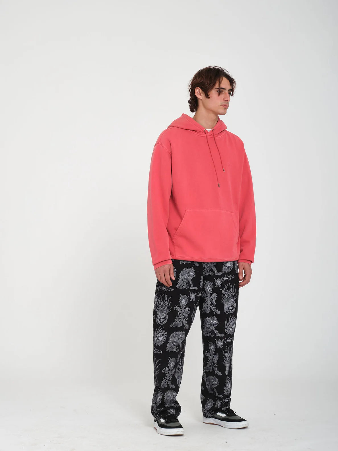 Volcom Single Stone PW PO Hoodie - Washed Ruby