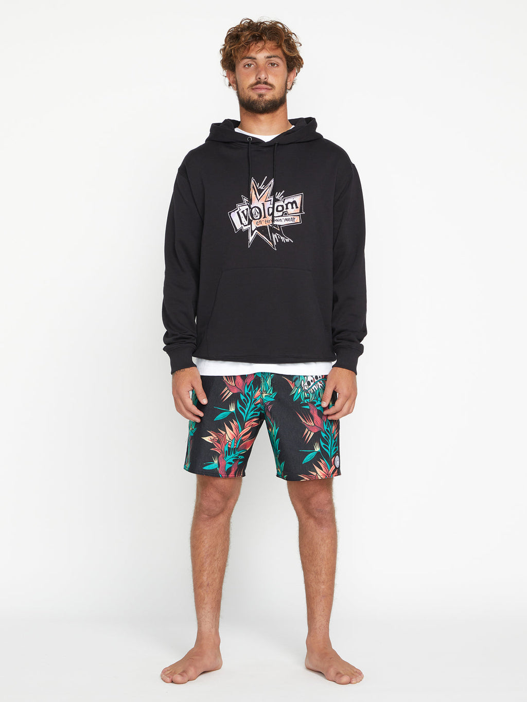 Sweat à capuche noir Volcom V Entertainment Pepper