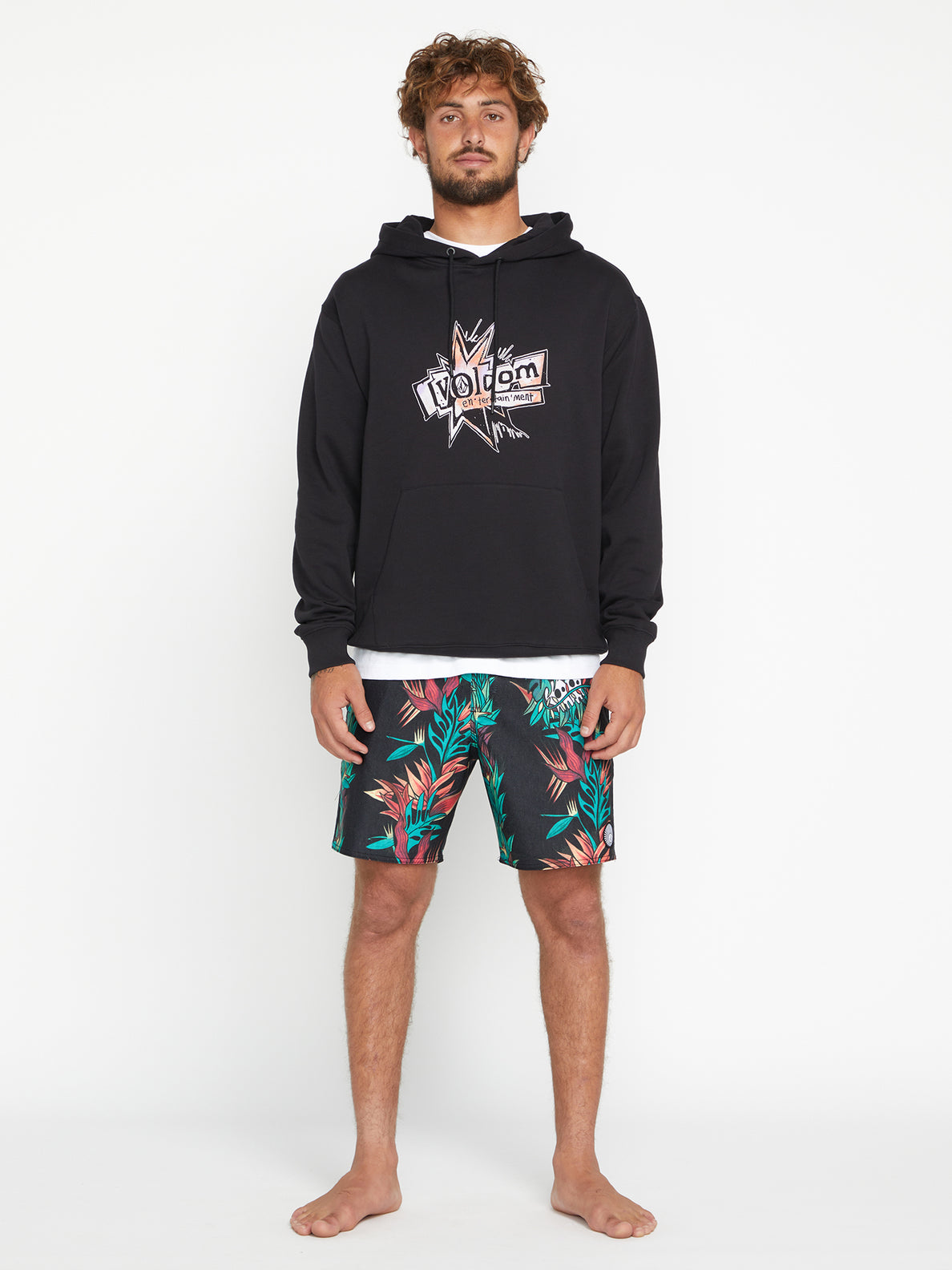Sweat à capuche noir Volcom V Entertainment Pepper