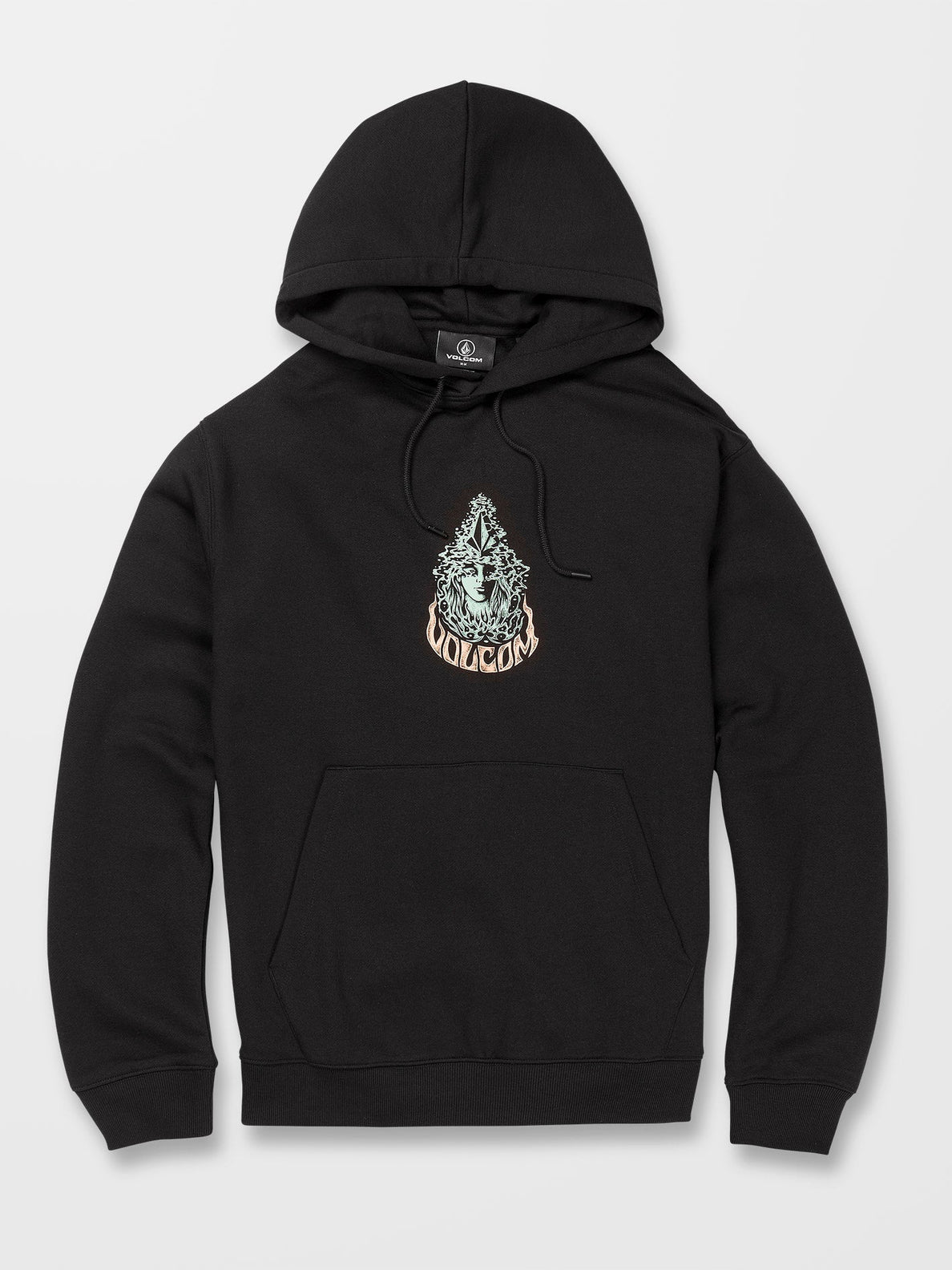 Felpa con cappuccio Volcom Strike Hood - nera