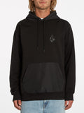 Volcom Iconic Tech Schwarzer Kapuzenpullover