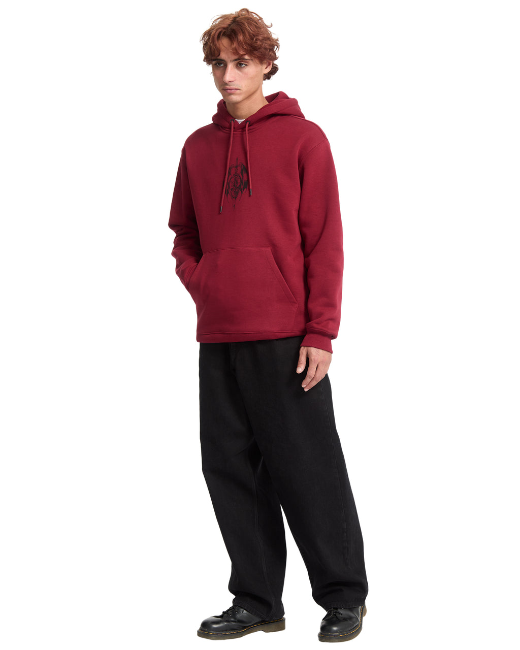 Volcom Noder sudadera con capucha hombre detail 4 | PEPPER RED