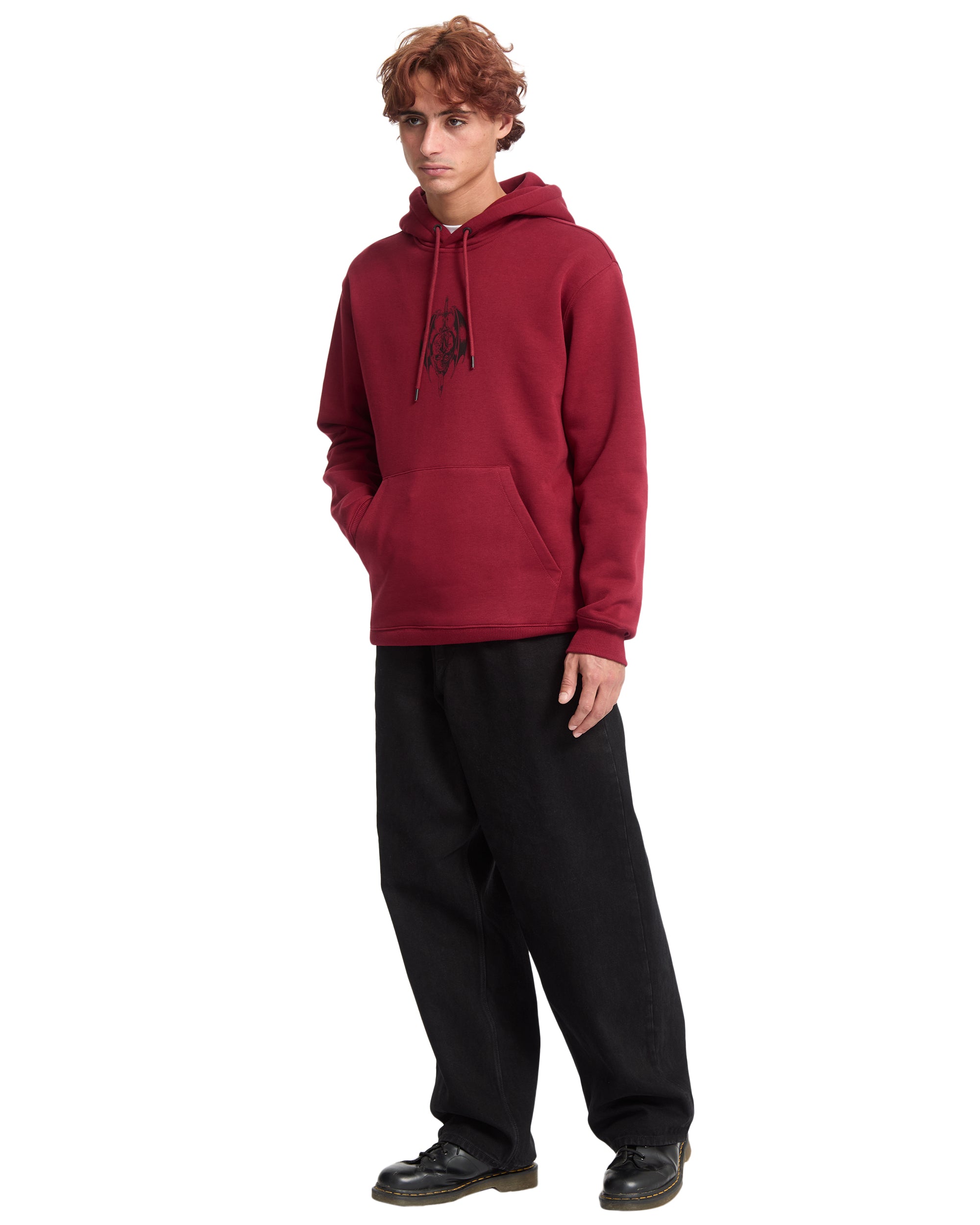 Volcom Noder sudadera con capucha hombre detail 4 | PEPPER RED