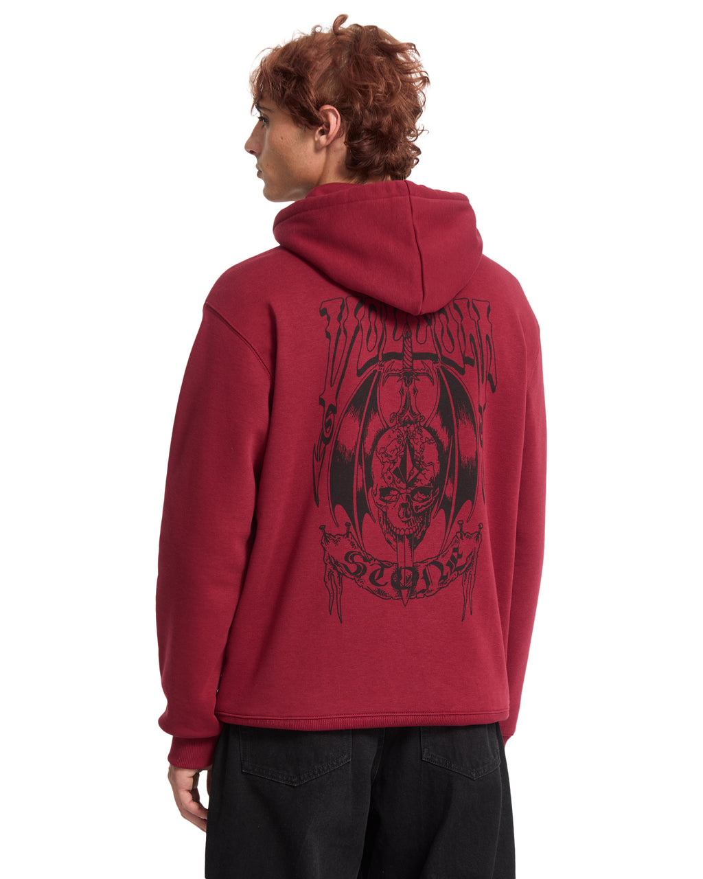 Volcom Noder sudadera con capucha hombre detail 1 | PEPPER RED