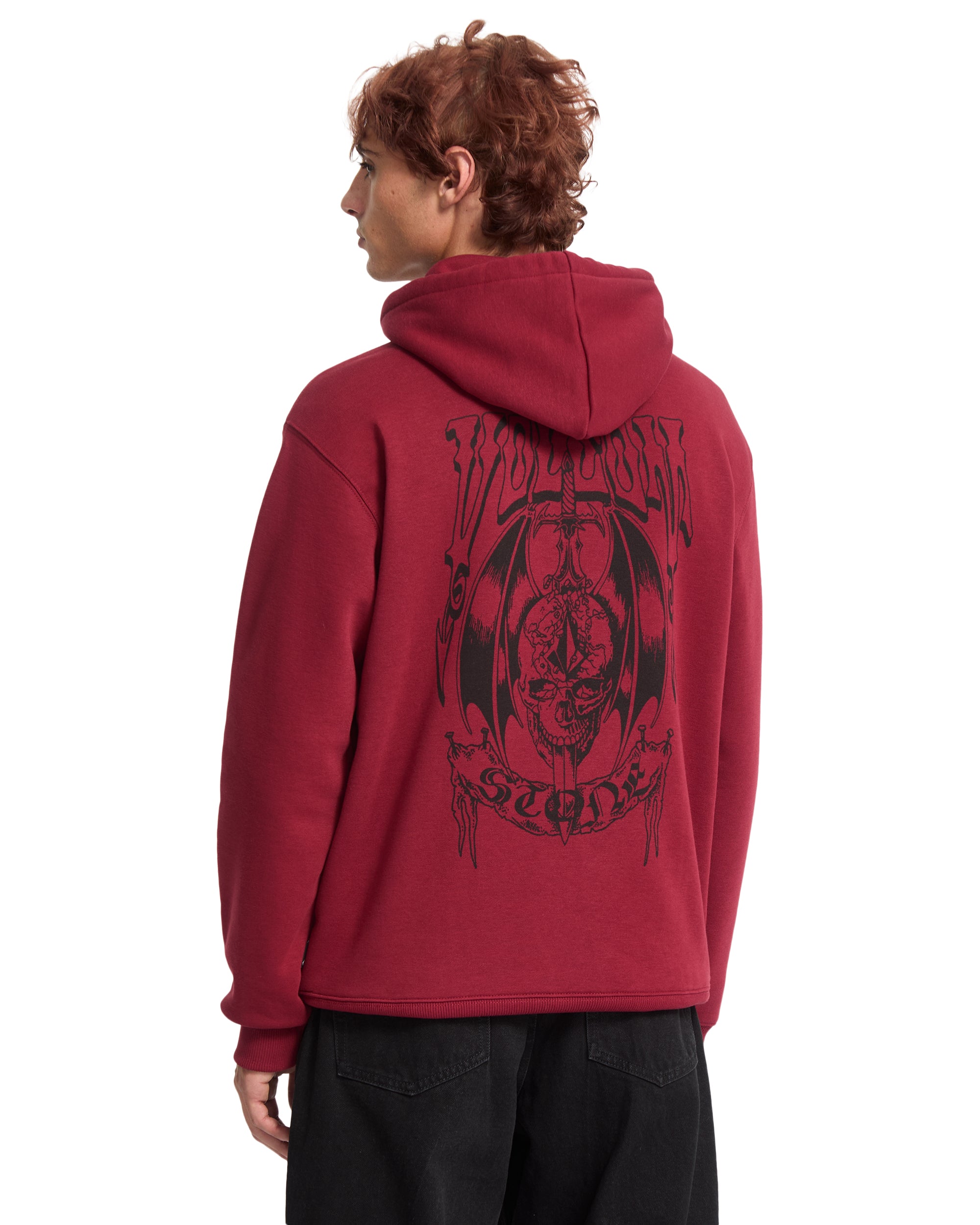 Volcom Noder sudadera con capucha hombre detail 1 | PEPPER RED