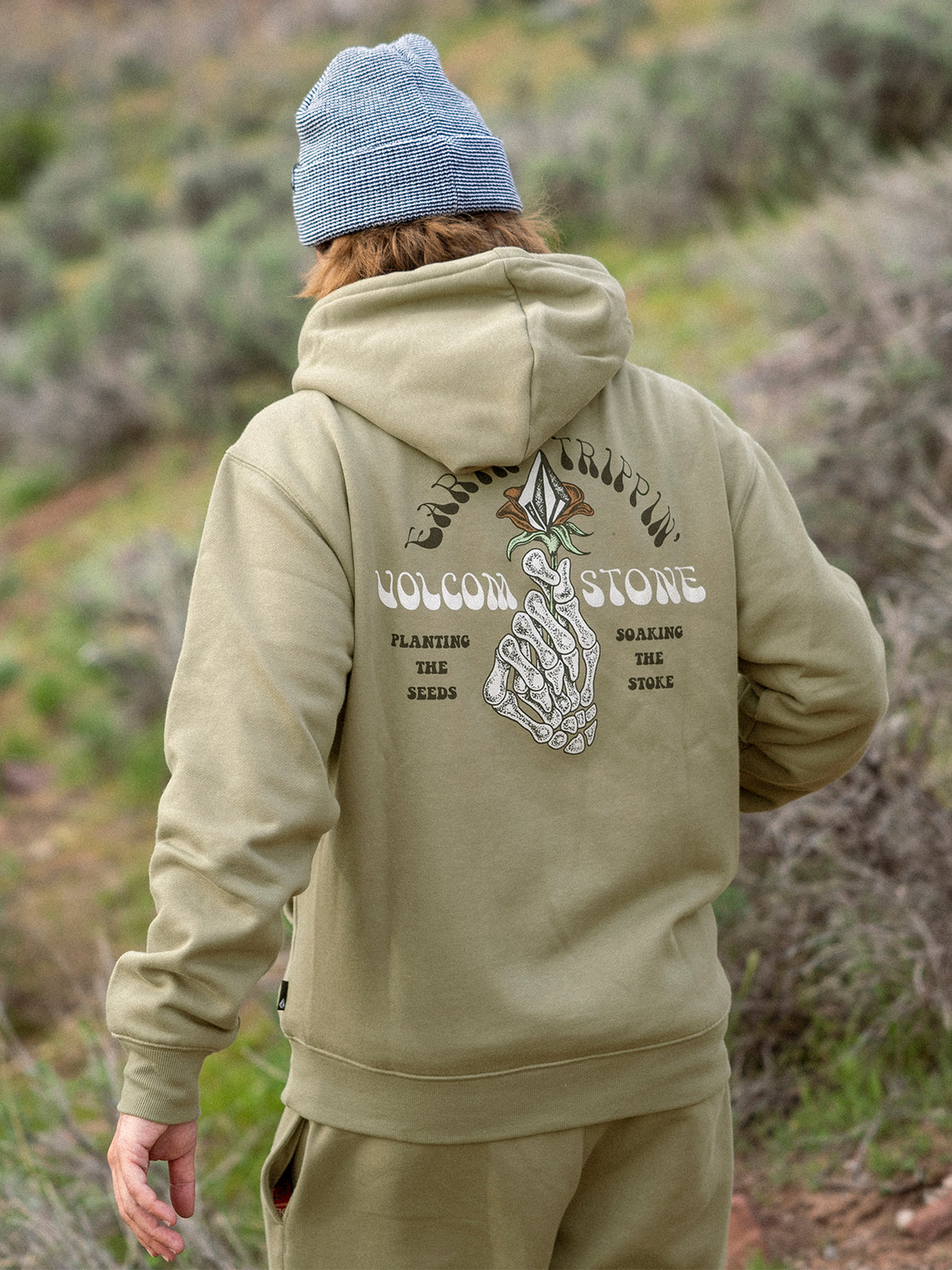 Volcom Earth Tripper Hoodie Thyme Green