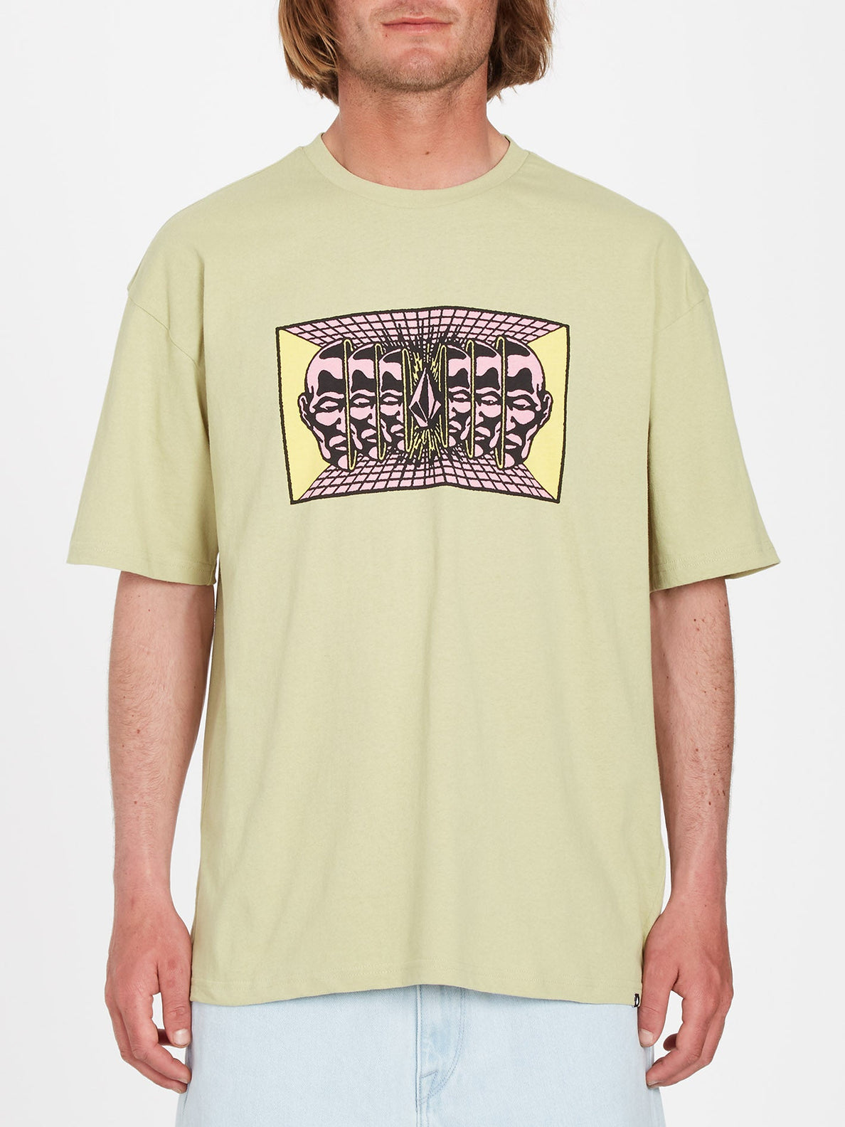 Camiseta Volcom Mind Invasion Lentil Green | Camisetas de hombre | Camisetas manga corta de hombre | Volcom Shop | surfdevils.com