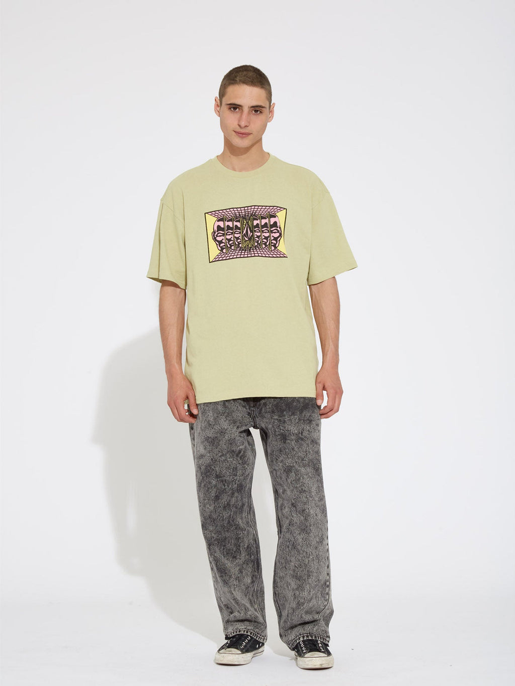 Camiseta Volcom Mind Invasion Lentil Green