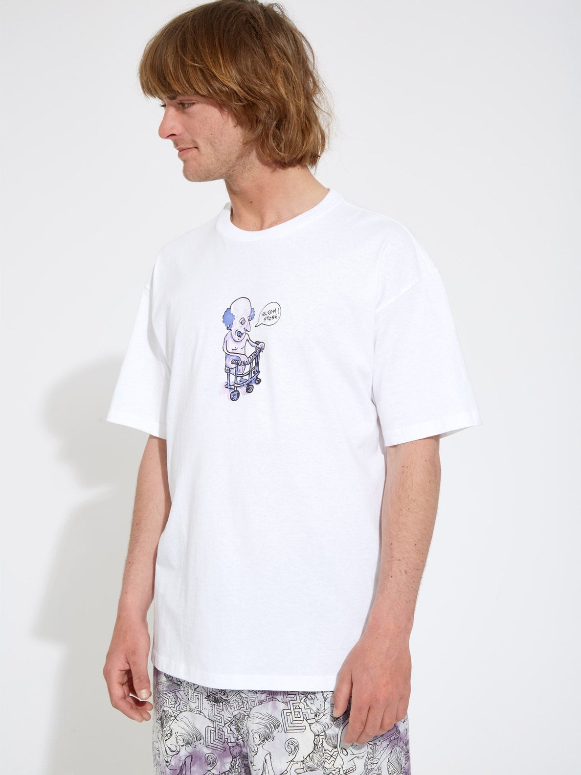 Volcom Slowfutur SS White T-shirt | Collection_Zalando | Men's short sleeve t-shirts | Men's T-shirts | Volcom Shop | surfdevils.com